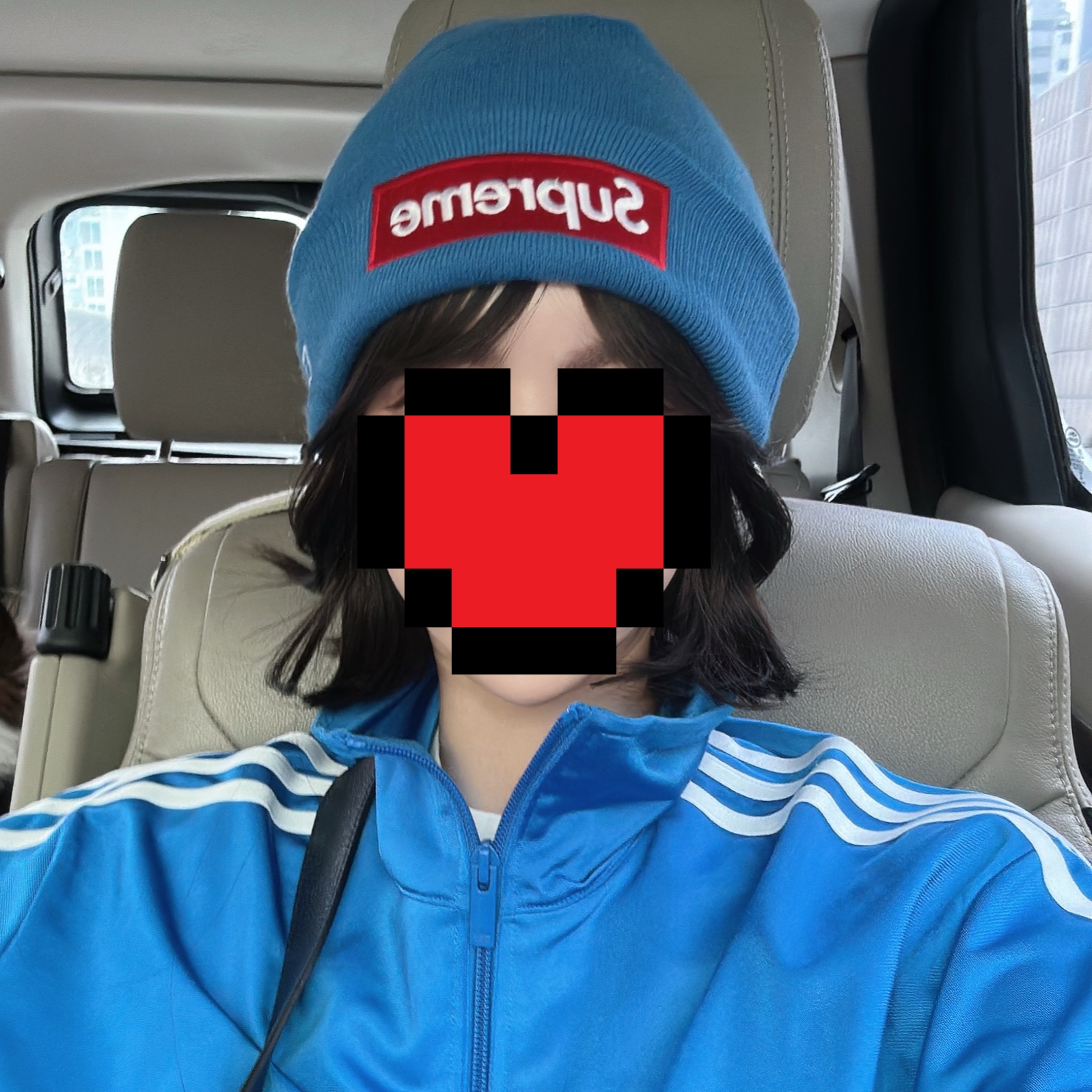 Supreme New Era Box Logo Beanie Blue - 22FW 착용 스타일