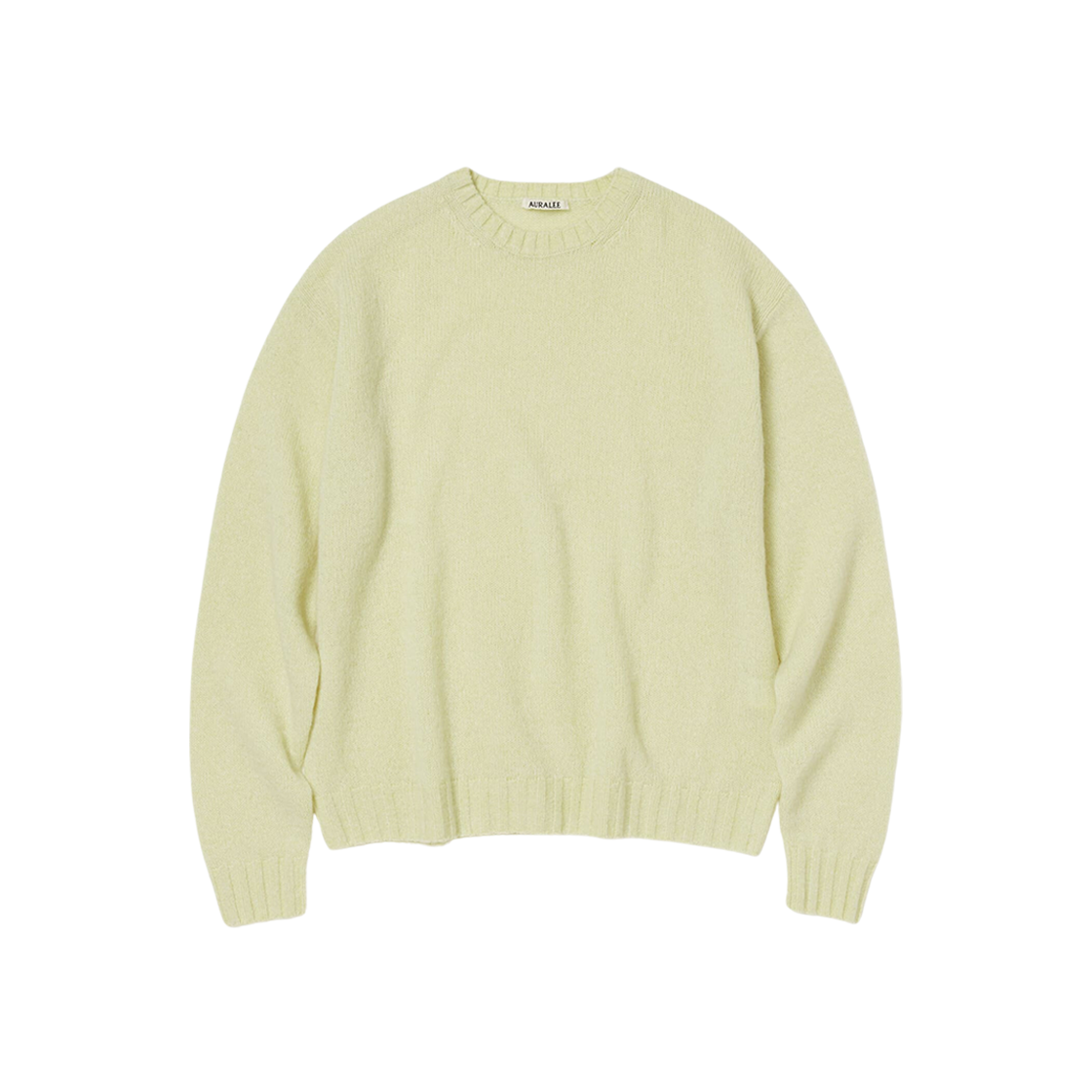 Auralee Shetland Wool Cashmere Knit P/O Light Yellow 상세 이미지 1