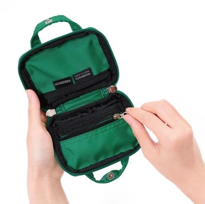 Porter x Hobonichi Techo Mini Stroll Wallet Green 착용 스타일 - 2