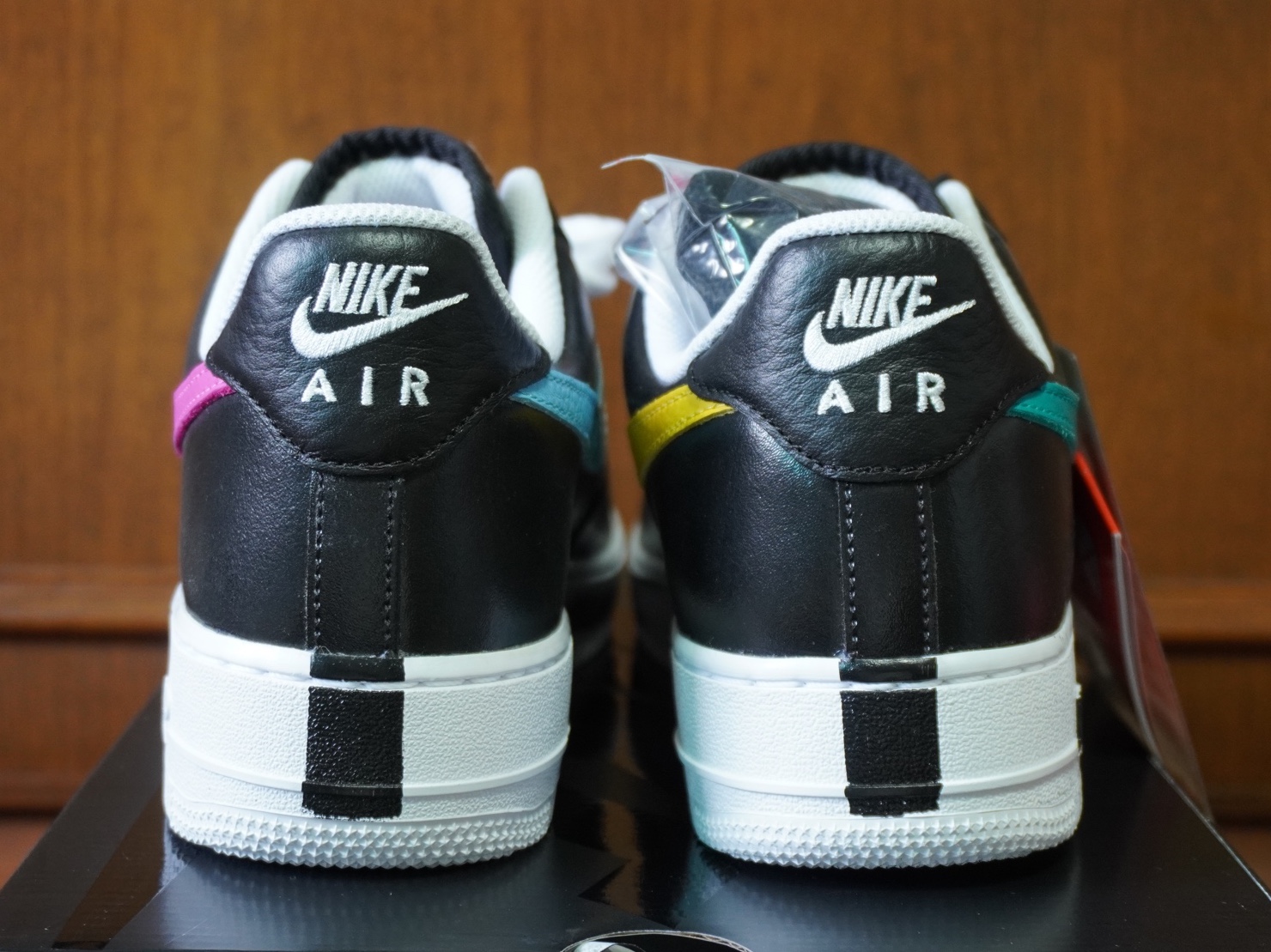 Nike x Peaceminusone Air Force 1 Low Para-Noise 3.0 Black and Multicolor 착용 스타일 - 5