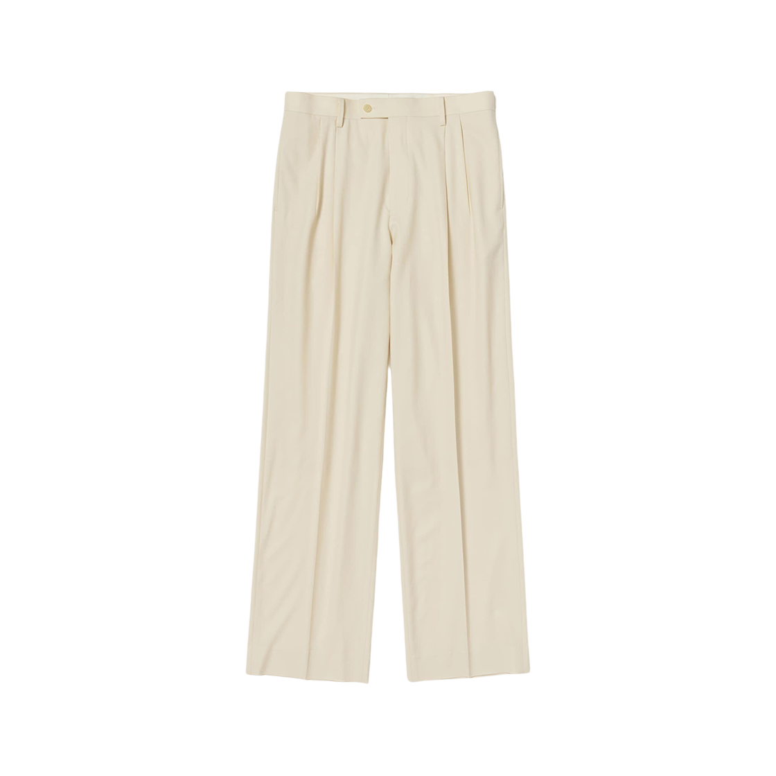 Auralee Super Fine Tropical Wool Slacks Ivory Beige 상세 이미지 1