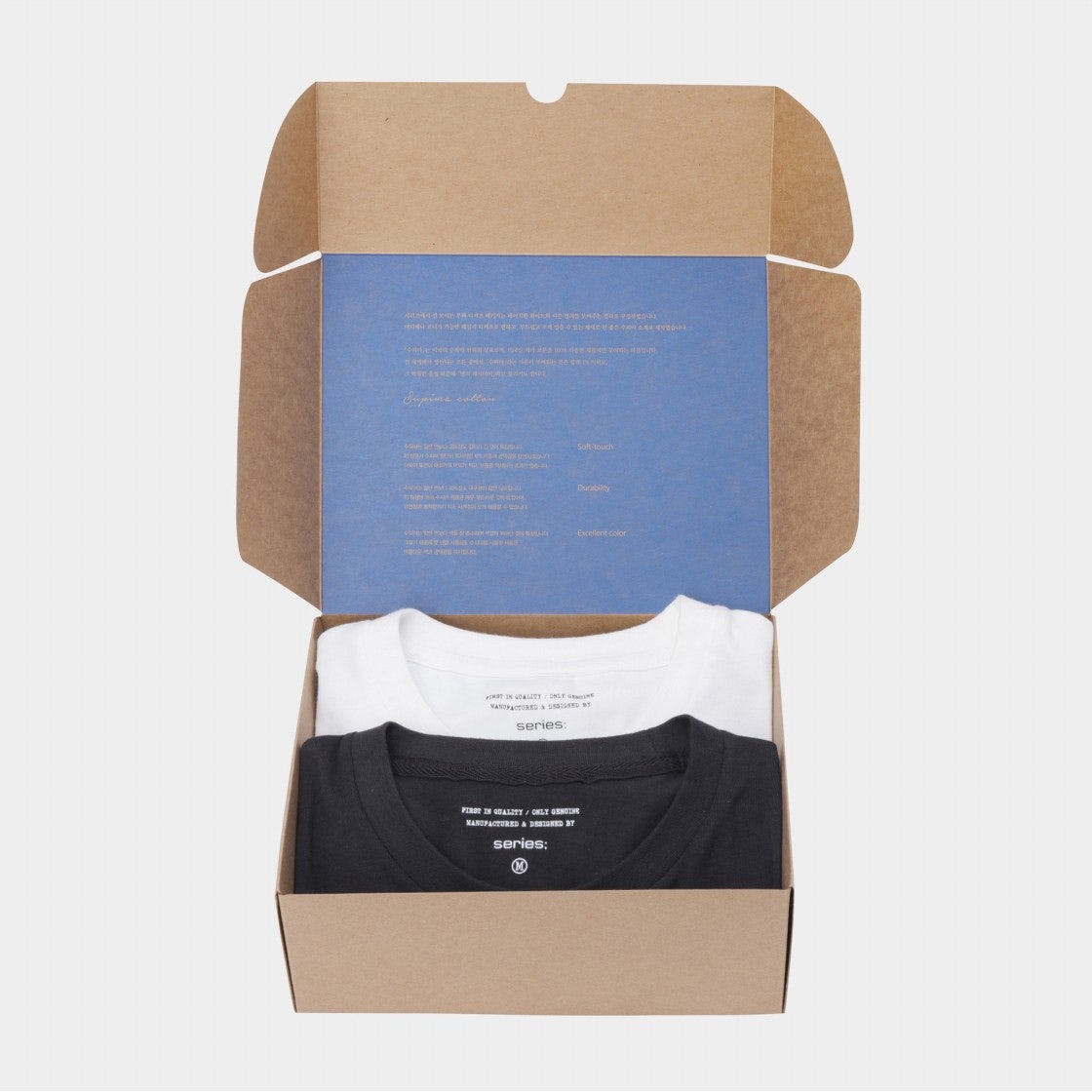 SATAW24901OTX SERIES 2 Pack Standard Fit T Shirt White Black - #3