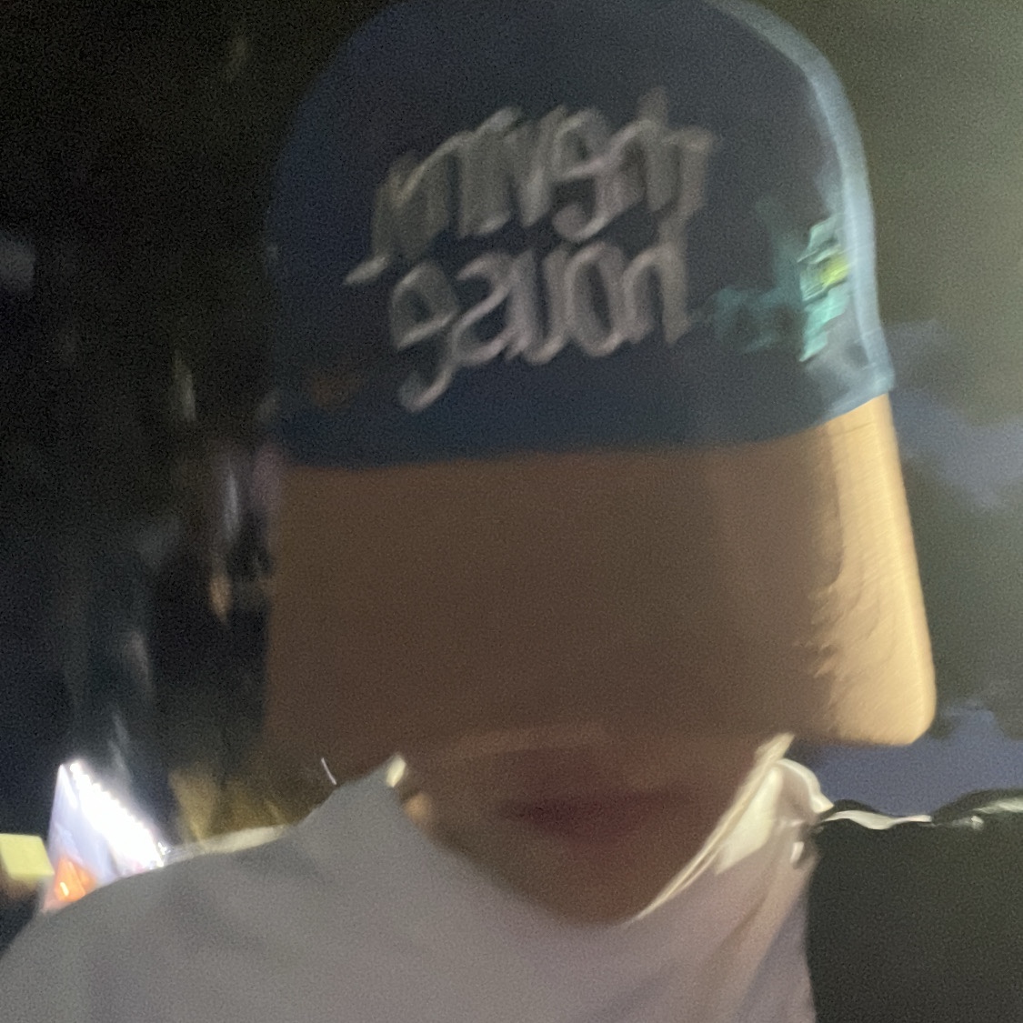 Thevinylhouse Twotone Ball Cap Blue 착용 스타일 - 1