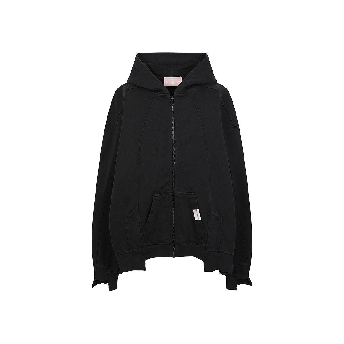 [KREAM 단독] AOD 집 코튼 후디 네로 블랙 - 24FW([KREAM 단독] AOD Zip Cotton Hoodie Nero Black - 24FW)