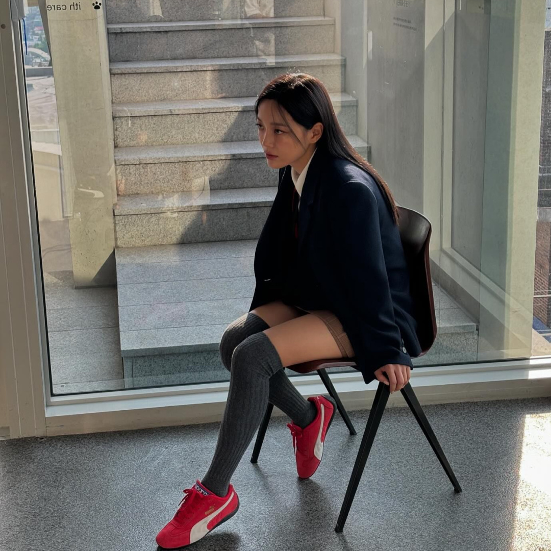 Puma Speedcat OG Red White 착용 스타일 - 2