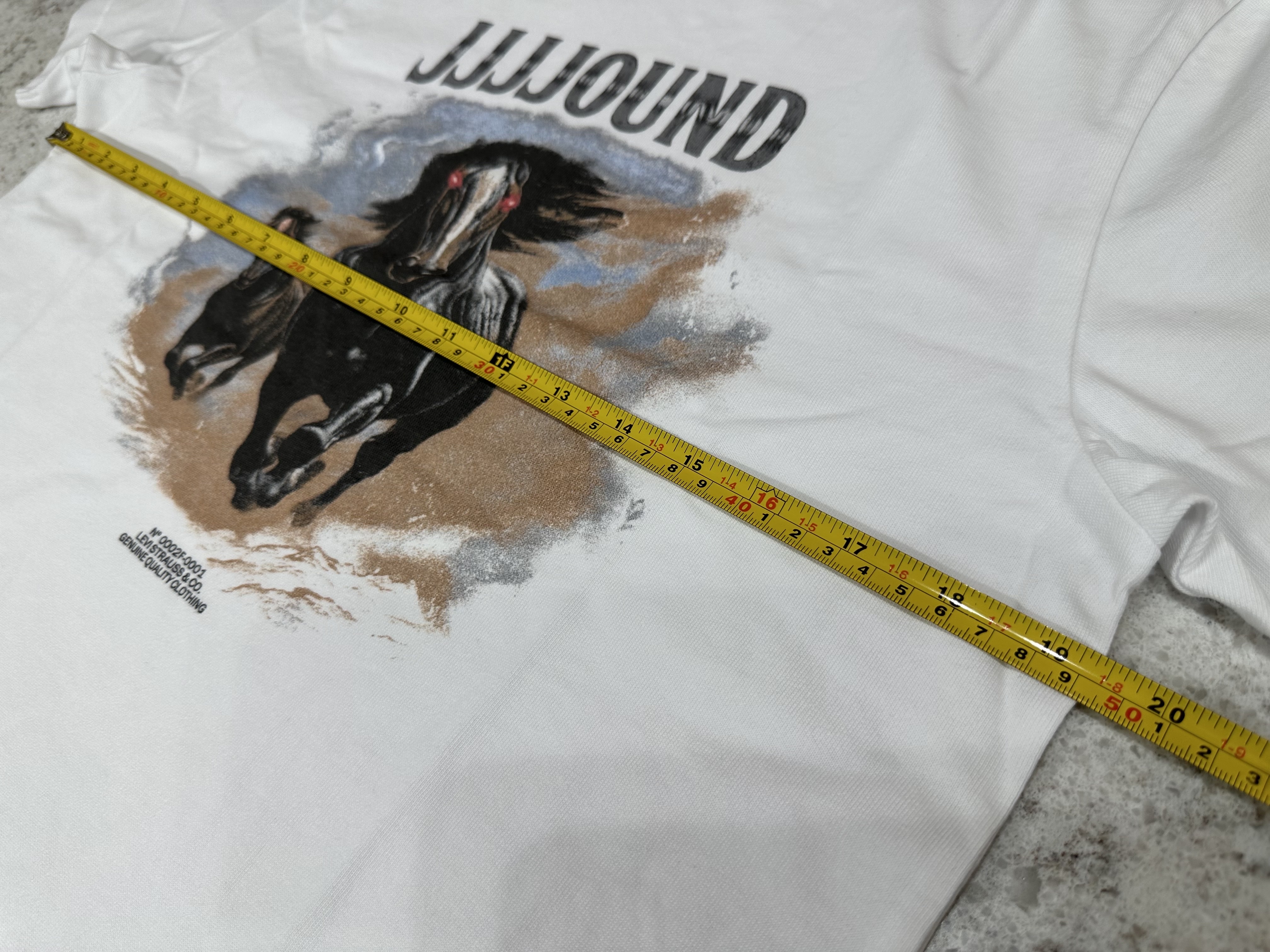 Levi's x JJJJound Graphic T-Shirt White 착용 스타일 - 4