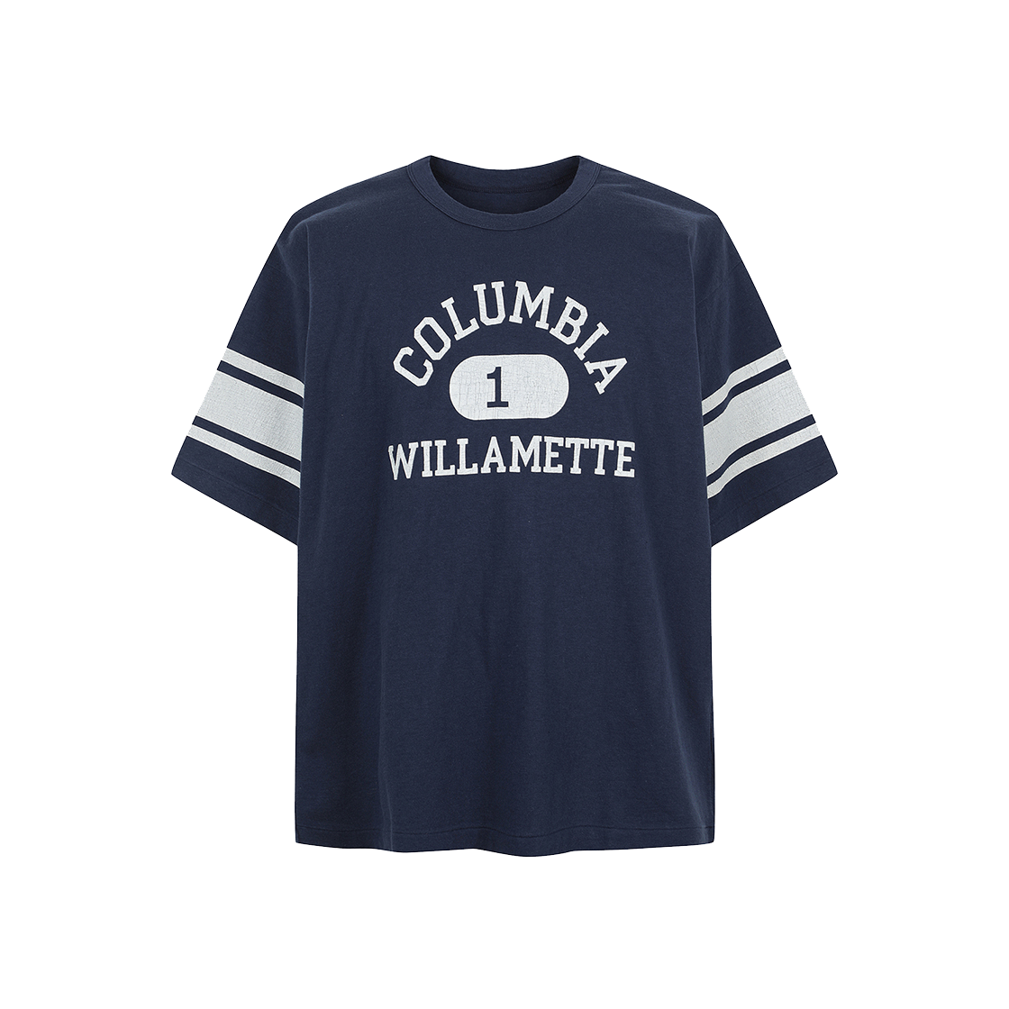 시오타 풋볼 티셔츠 컬럼비아 네이비 -24FW(Ciota Football T-Shirts Columbia Navy - 24FW)