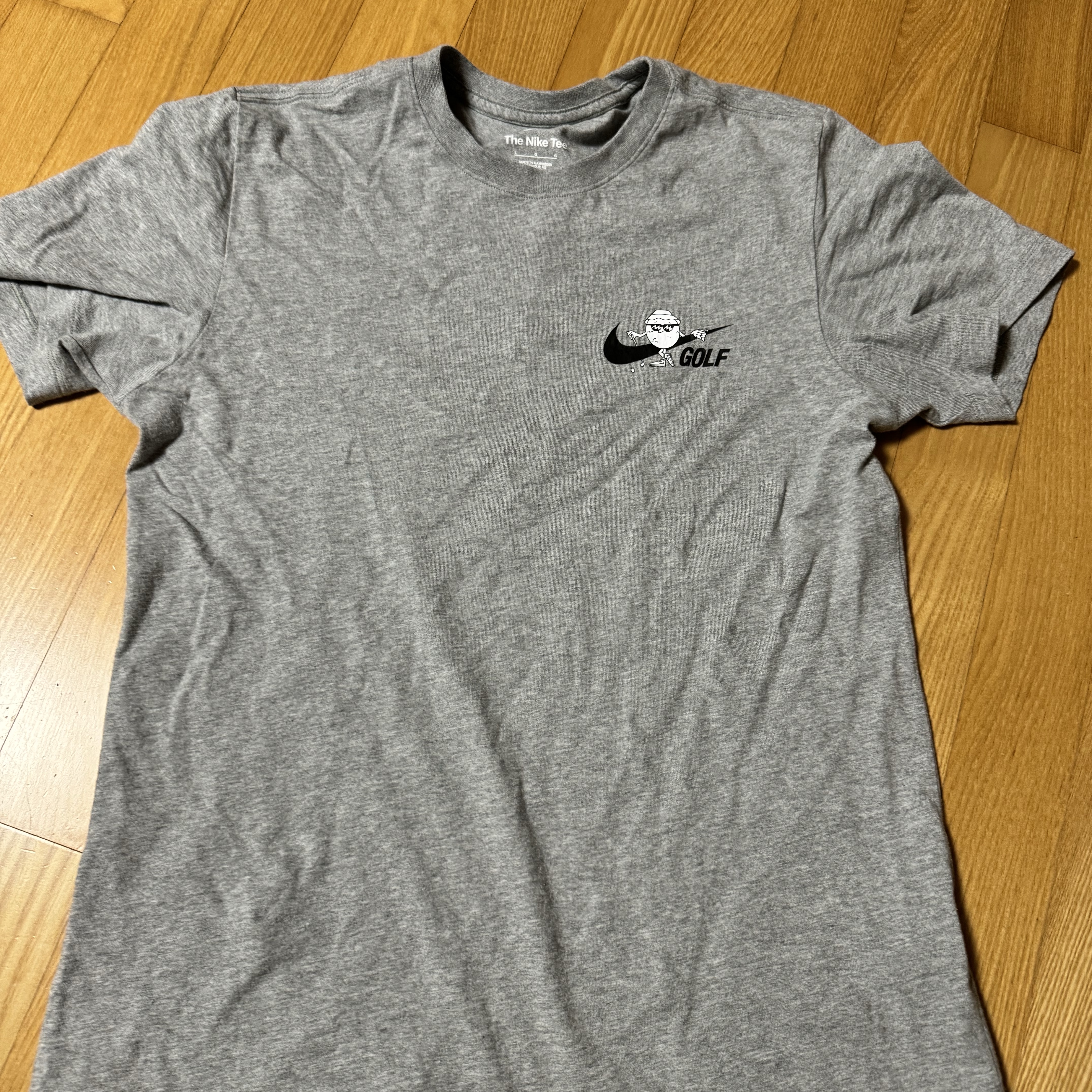 Nike Golf T-Shirt Dark Grey Heather - Asia 착용 스타일 - 1