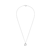 Gucci Interlocking G Pendant Necklace Silver