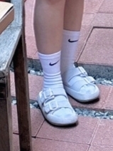 Nike x Stussy NRG Crew Socks White Black 착용 스타일 - 4