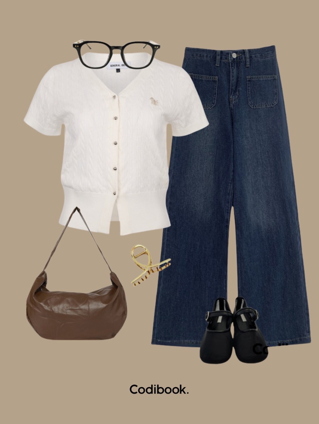 Jil Sander Small Drawstring Crossbody Brown, (W) Celine Cropped Jacket With Pure Collar in Soft Lambskin Optic White 착용 스타일 - 2