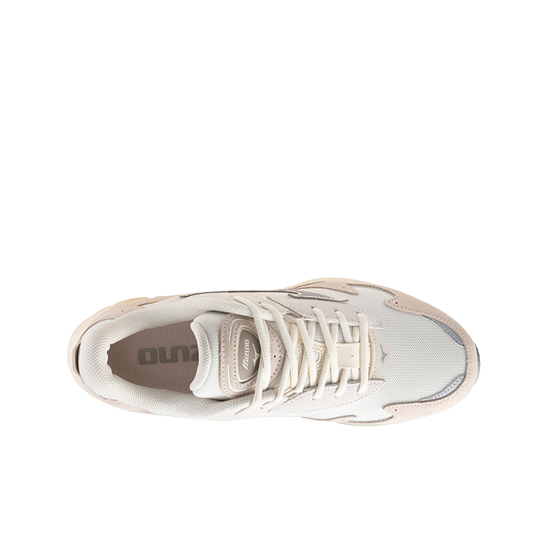 (W) 미즈노 웨이브 라이더 베타 화이트 샌드 그레이((W) Mizuno Wave Rider B White Sand Grey) - 2