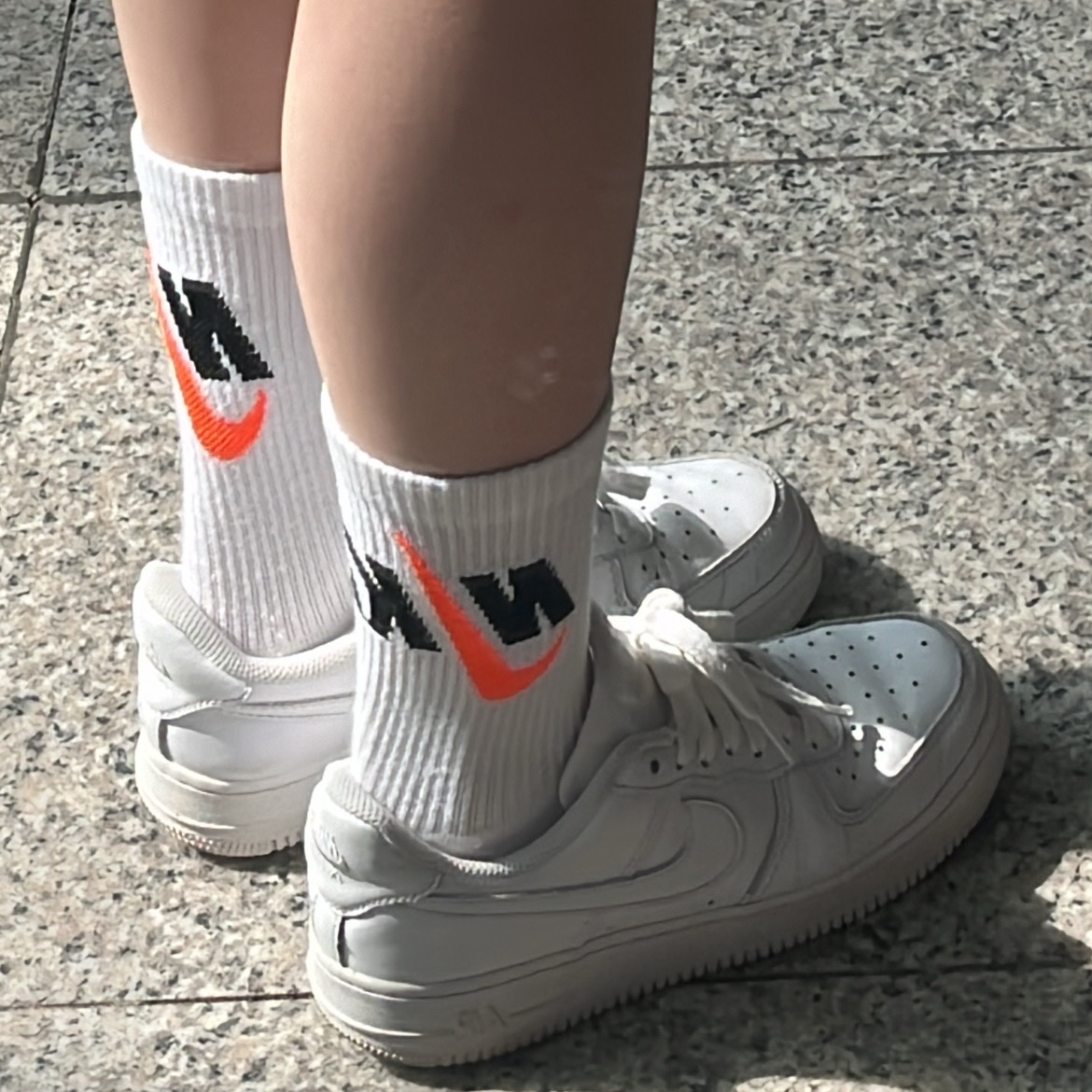 Nike Everyday Plus Cushioned Crew Socks Multicolor (3 Pack/Korean Ver.) 착용 스타일