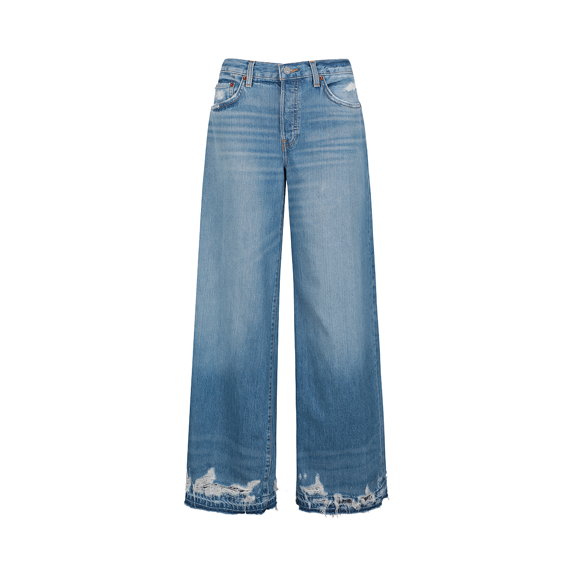 리던 우먼 미드 라이즈 팔라조 미네르바 디스트로이 - 24FW(Re/Done Women Mid Rise Palazzo Minerva Destroy - 24FW)