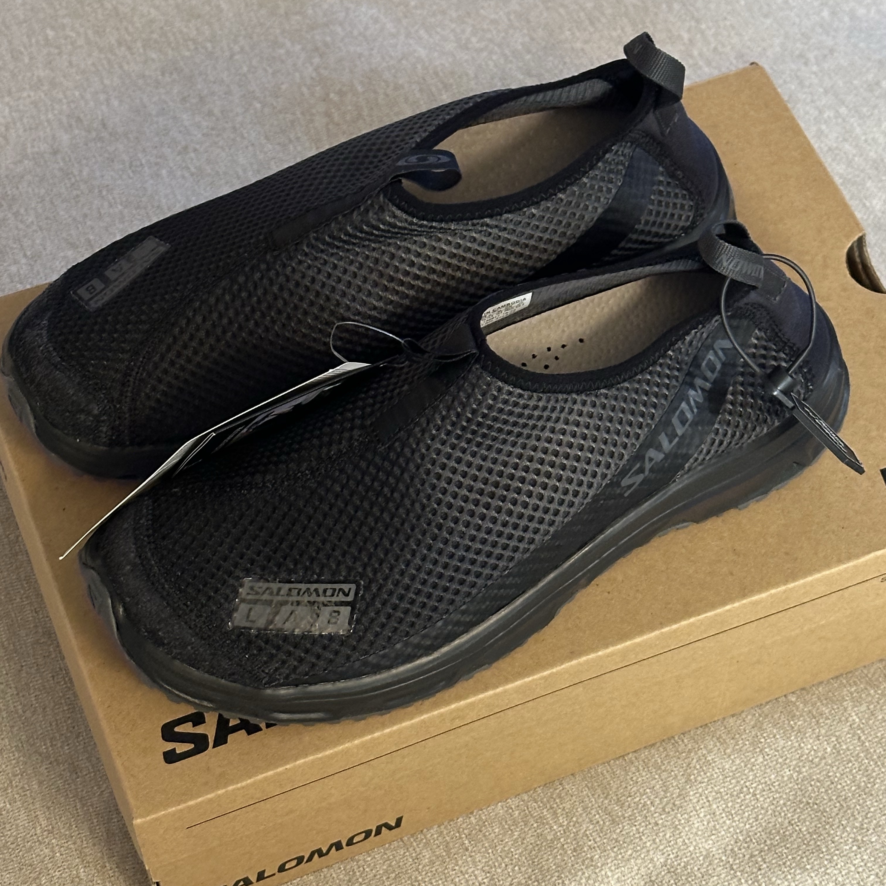 Salomon RX Moc 3.0 Suede Black Magnet, Salomon RX Moc 6.0 Black Alloy 착용 스타일 - 3