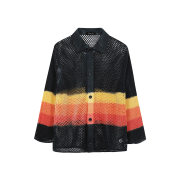 Lamrof Ami Art Polo Cardigan Black - 24FW