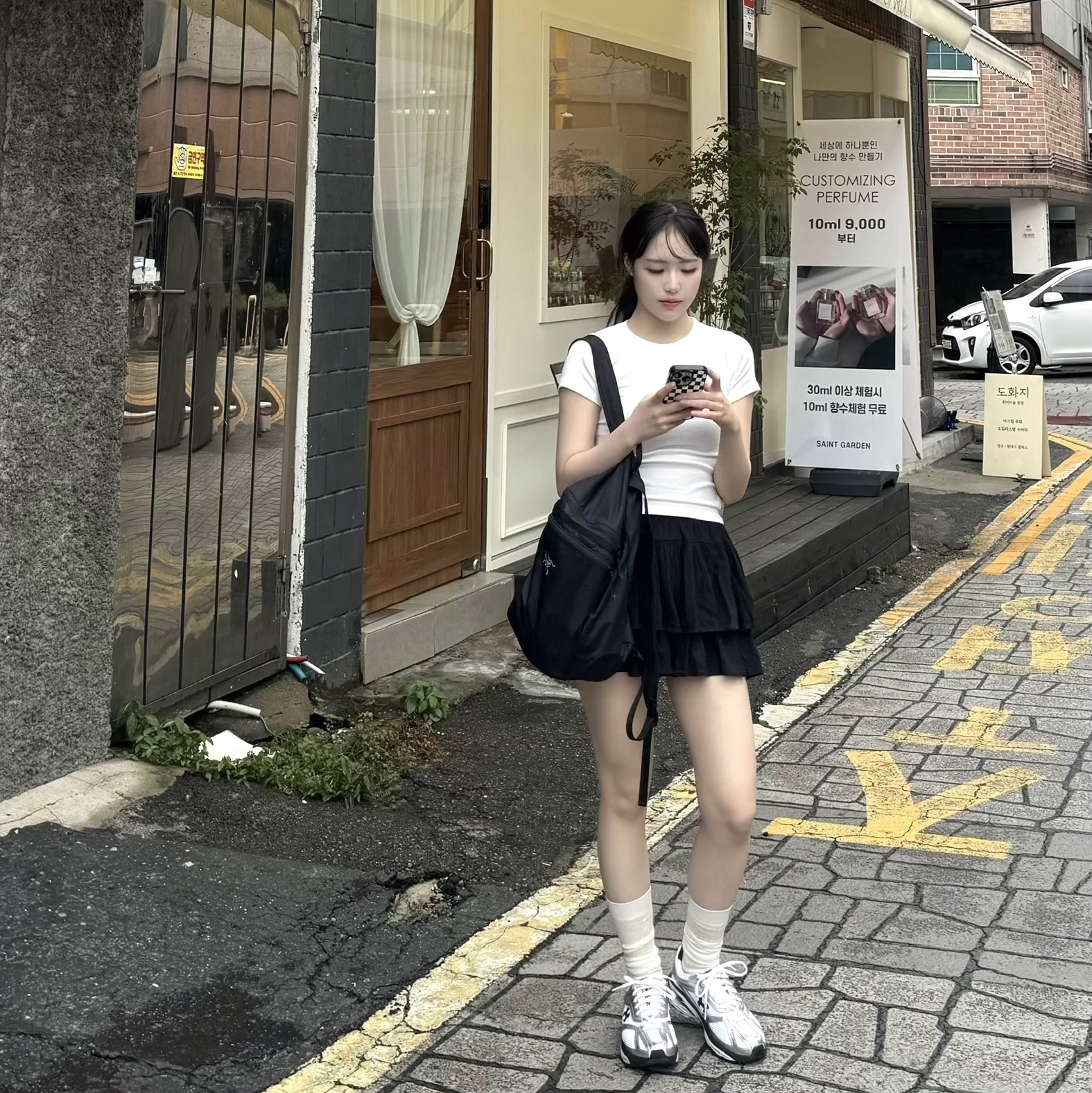 Arc'teryx Heliad 15 Backpack Black 착용 스타일 - 3