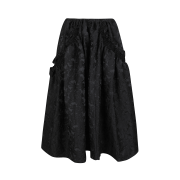 Caroline Hu Women Jacquard Skirt Black - 24FW