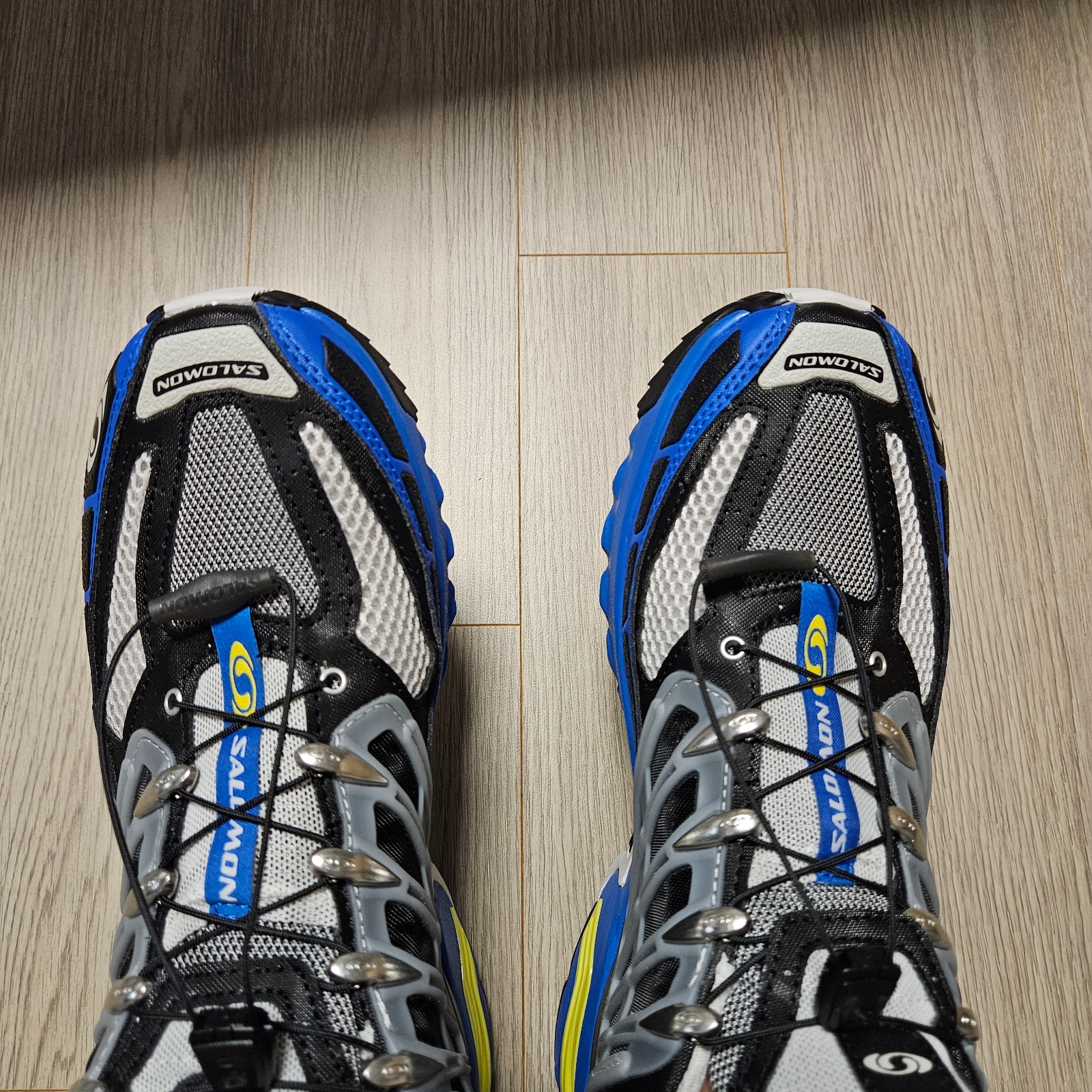Salomon ACS Pro Lapis Blue Black 착용 스타일