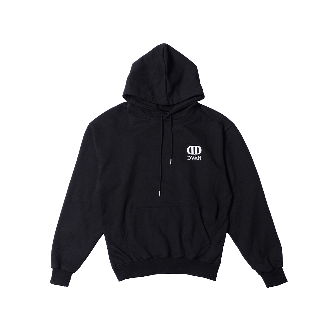 드반 시그니처 로고 후드 블랙(DVAN Signature Logo Emb Hoodie Black) - 2