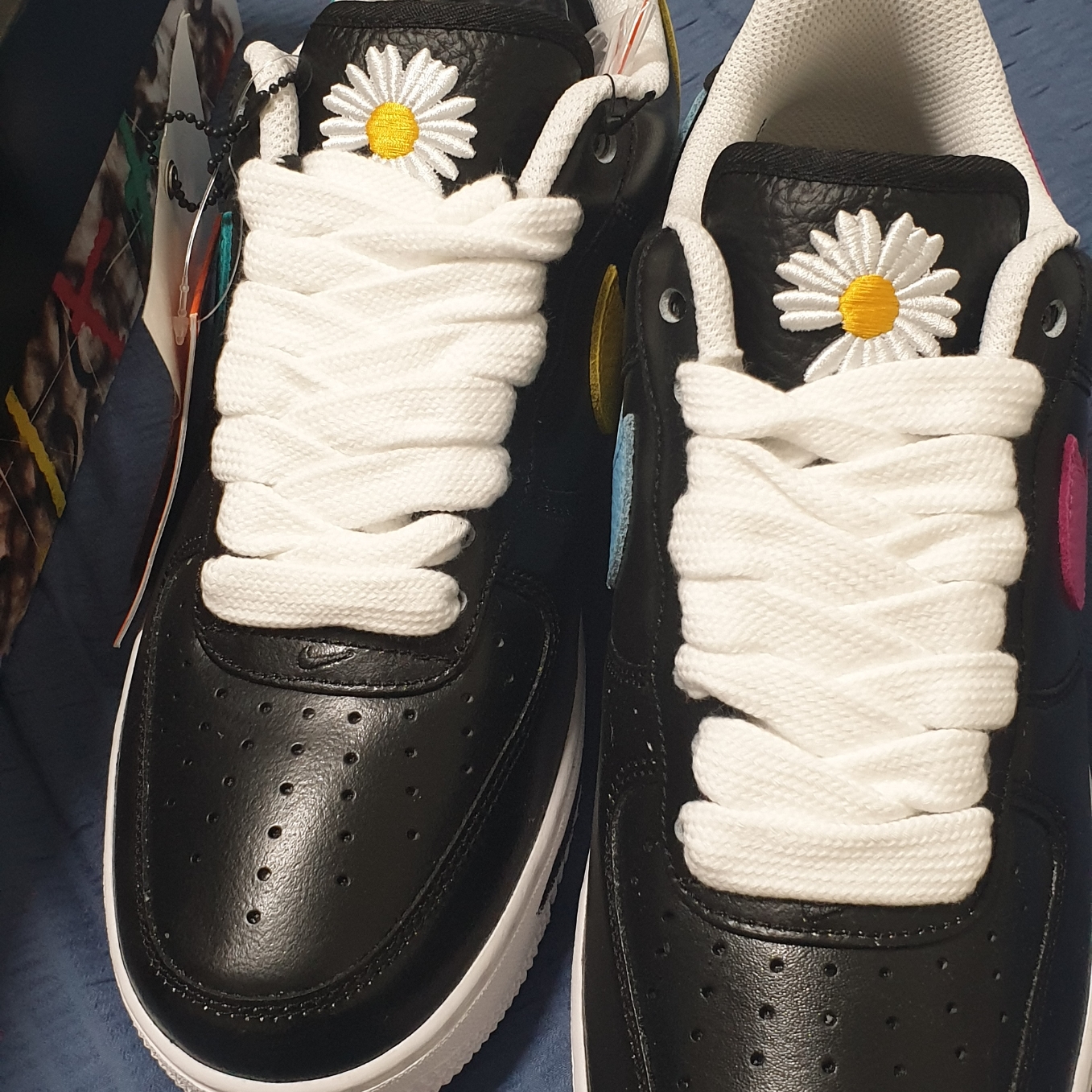 Nike x Peaceminusone Air Force 1 Low Para-Noise 3.0 Black and Multicolor 착용 스타일 - 3