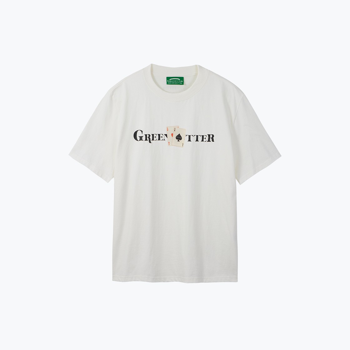 Greenbutter Oversized playing card Tee Ivory 상세 이미지 1