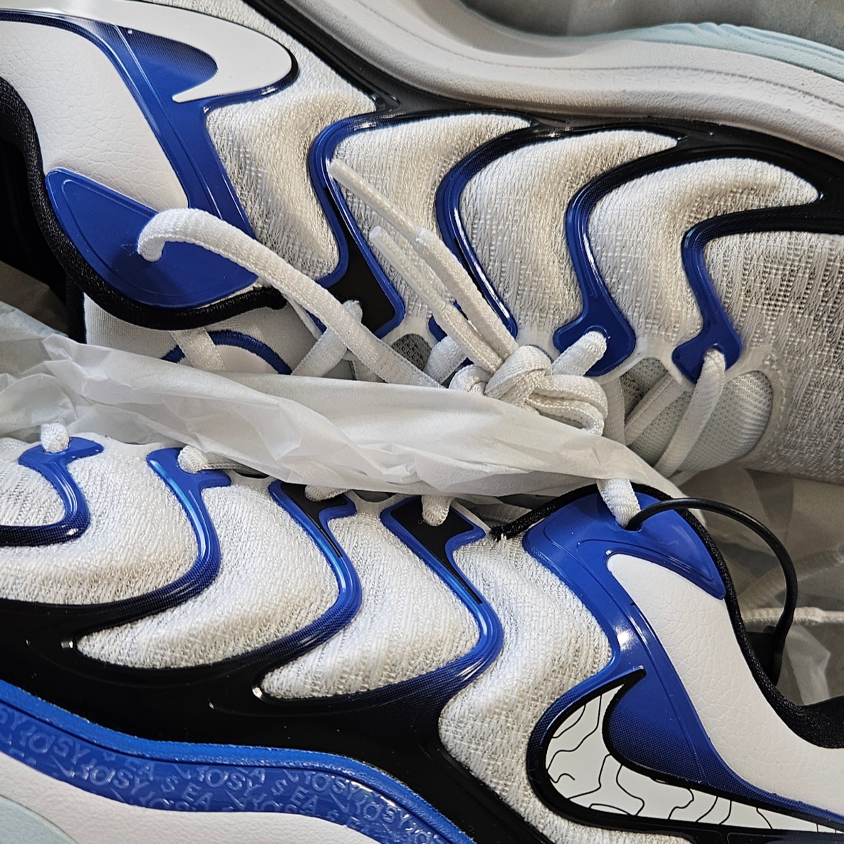 Nike KD 17 EP White Black 착용 스타일