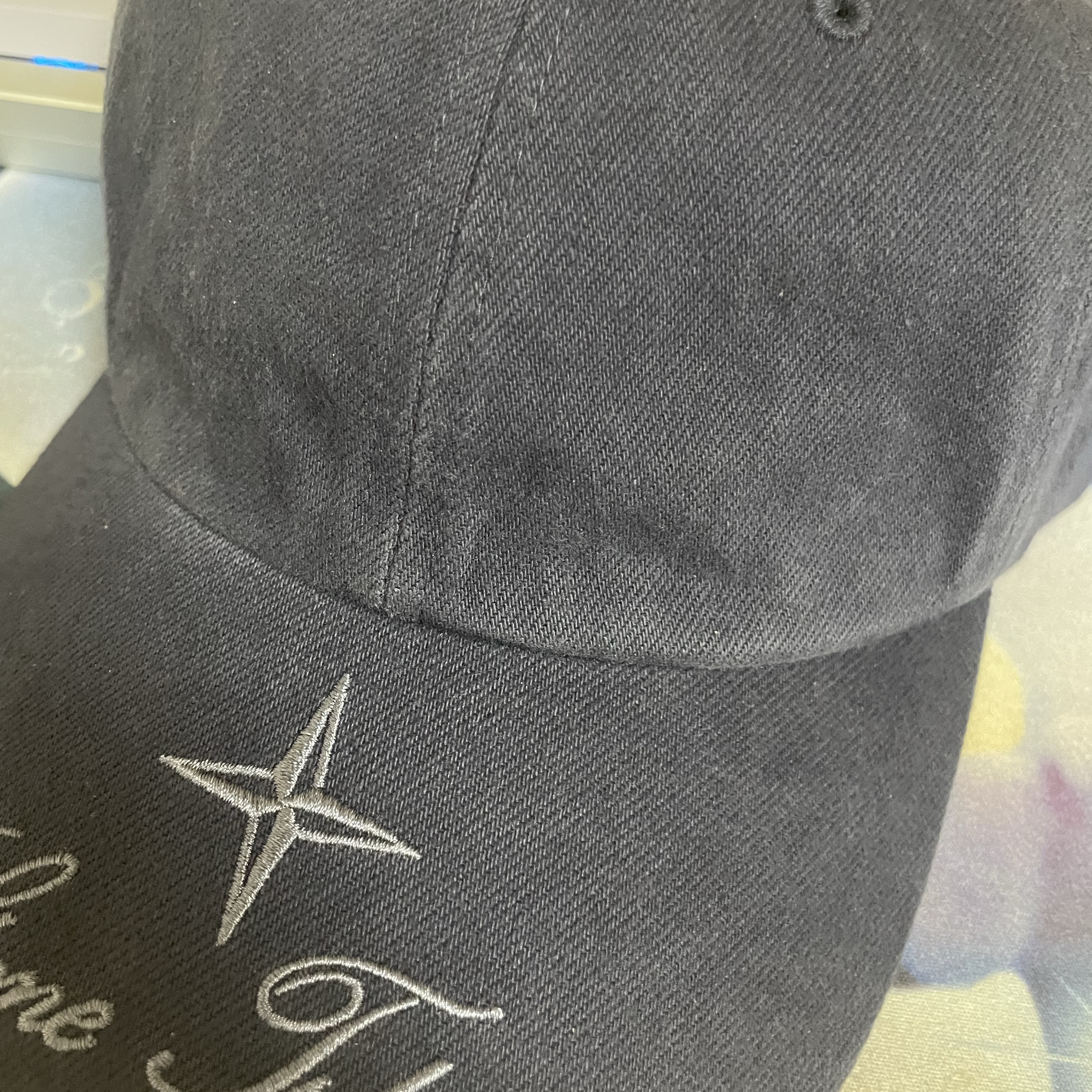 Supreme x Stone Island Denim 6-Panel Navy - 23FW 착용 스타일