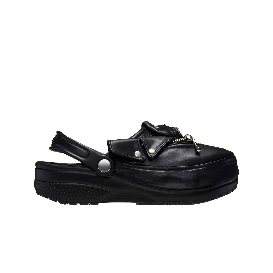 크록스 x 빔즈 클래식 클로그 블랙 실버(Crocs x Beams Classic Clog Black Silver)
