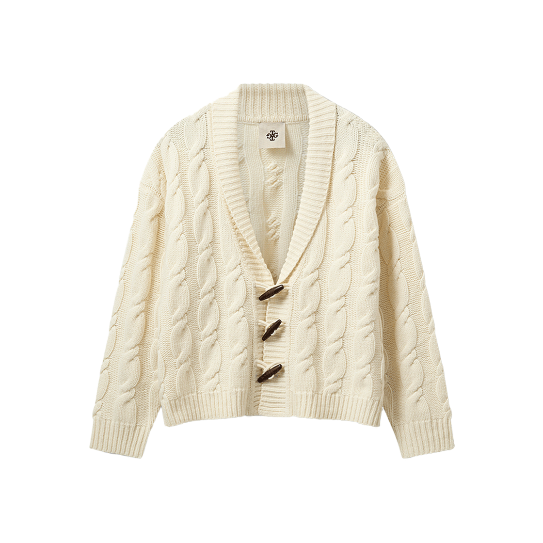 KW4CKNCTG01IV The Garment Women Como Cable Cardigan Ivory - 24FW