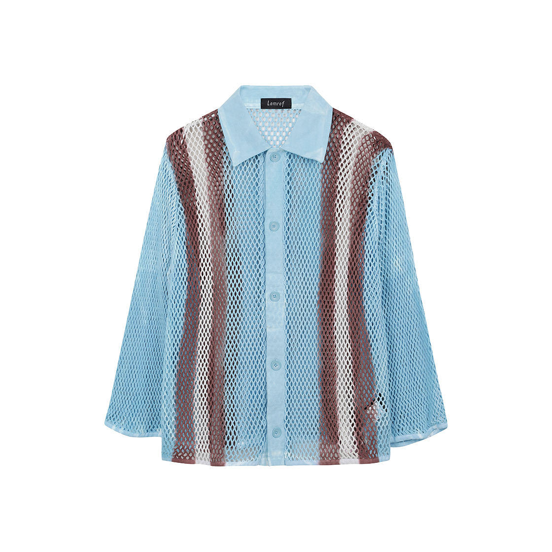 람로프 아미 아트 폴로 가디건 삭스 - 24FW(Lamrof Ami Art Polo Cardigan Sax - 24FW)