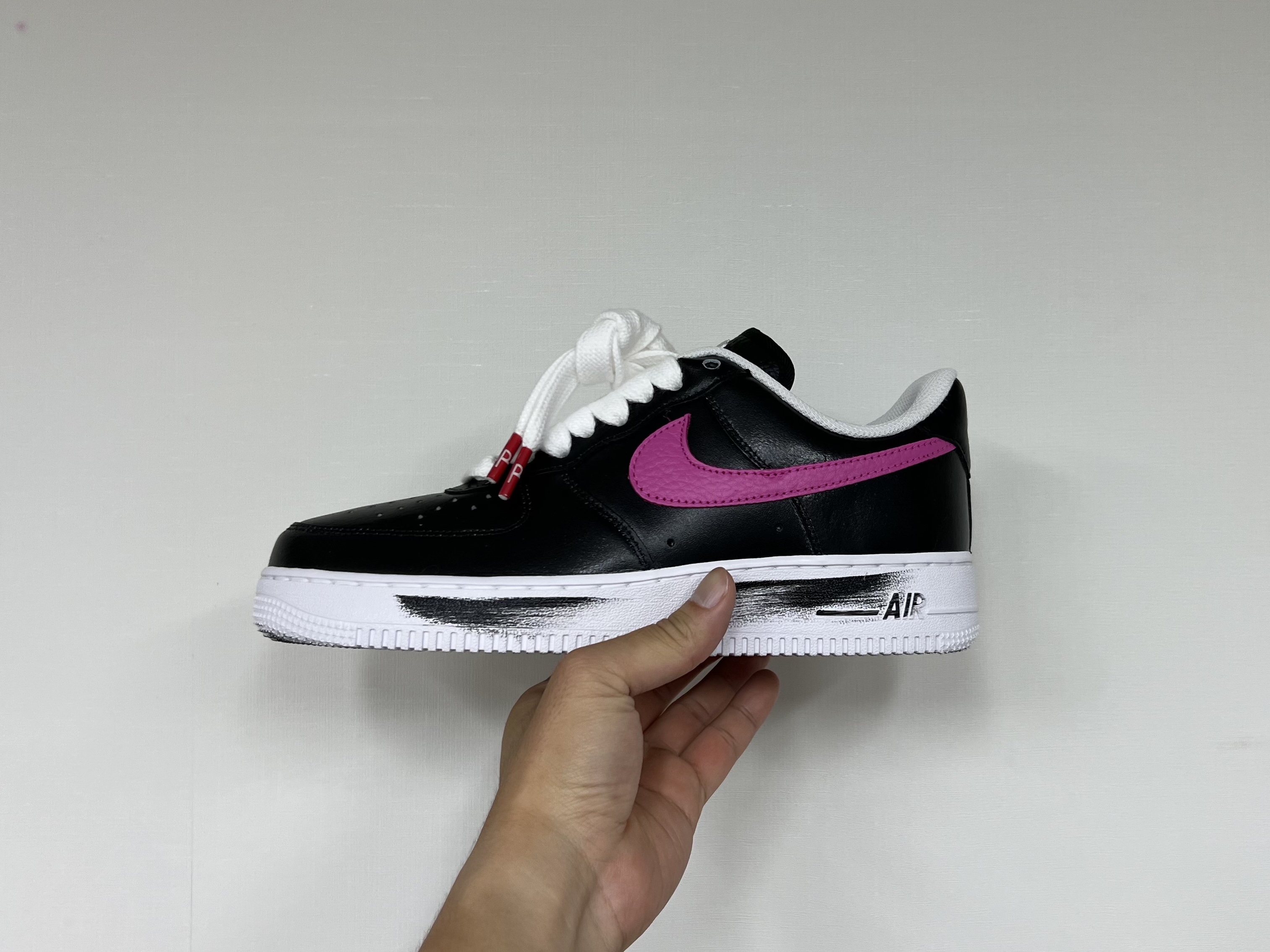 Nike x Peaceminusone Air Force 1 Low Para-Noise 3.0 Black and Multicolor 착용 스타일 - 1