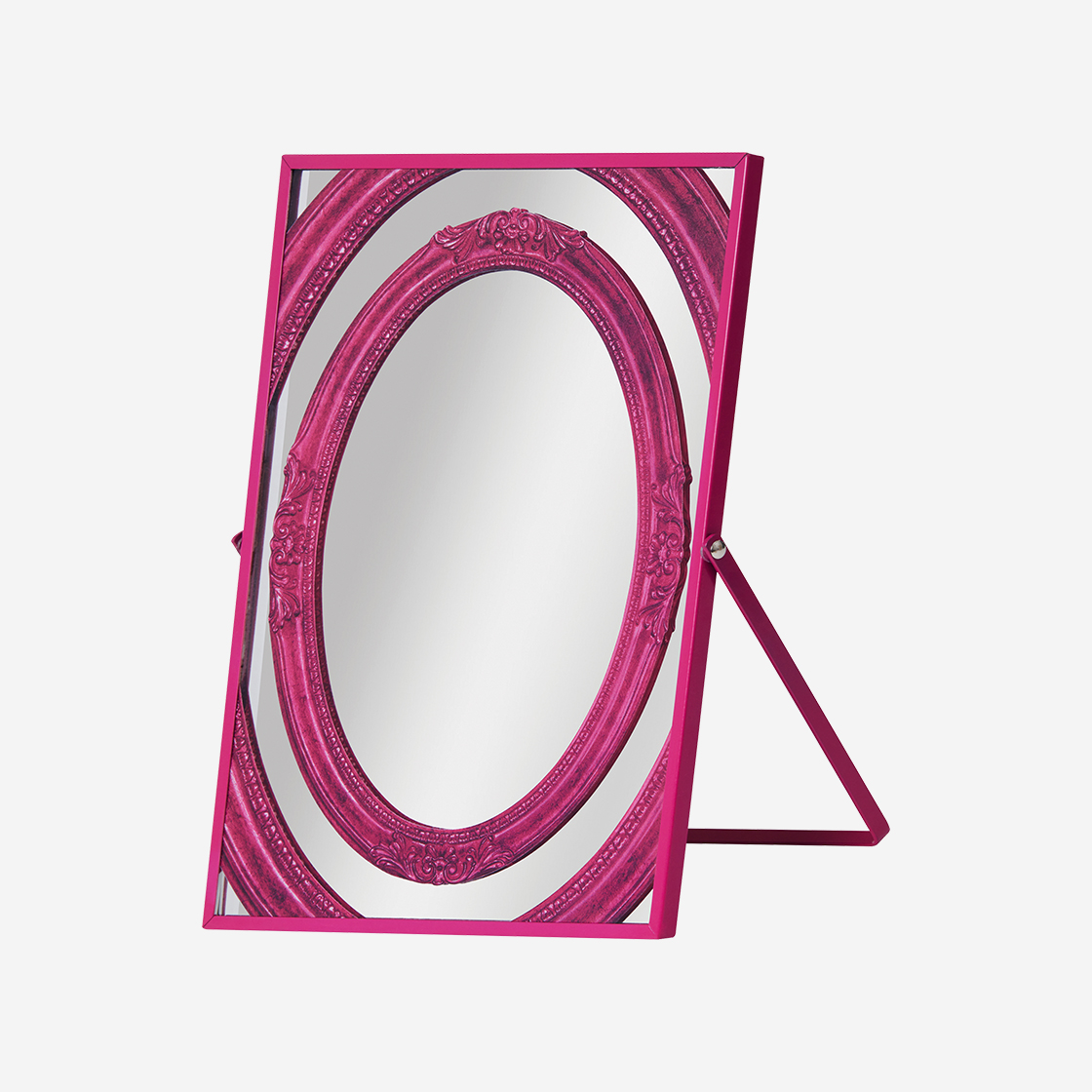 세이투셰 프레임x3 테이블 미러 스몰 핑크(Say Touche Framex3 Table Mirror Small Pink)