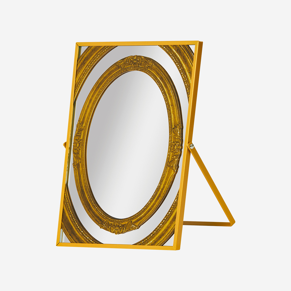 세이투셰 프레임x3 테이블 미러 스몰 골드(Say Touche Framex3 Table Mirror Small Gold)