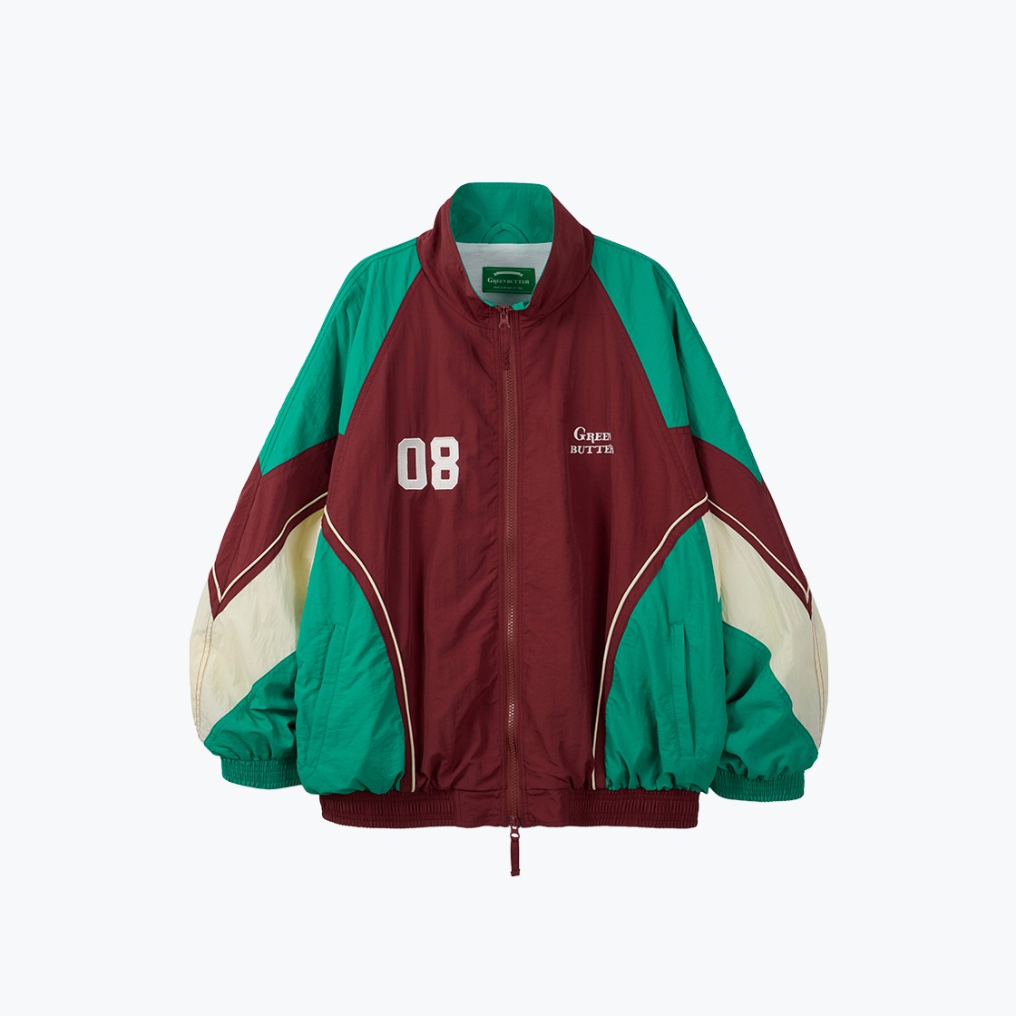 Greenbutter Two-way Windbreaker Jacket Burgundy 상세 이미지 1