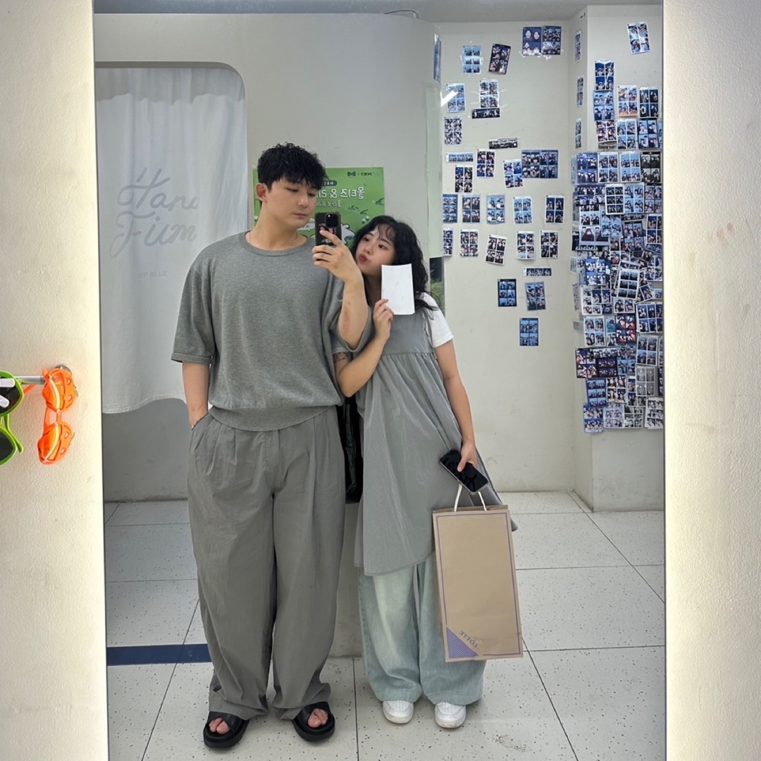 Millo Archive Three Tuck Wide Chino Pants Gray, Nike Air Force 1 '07 Low White 착용 스타일