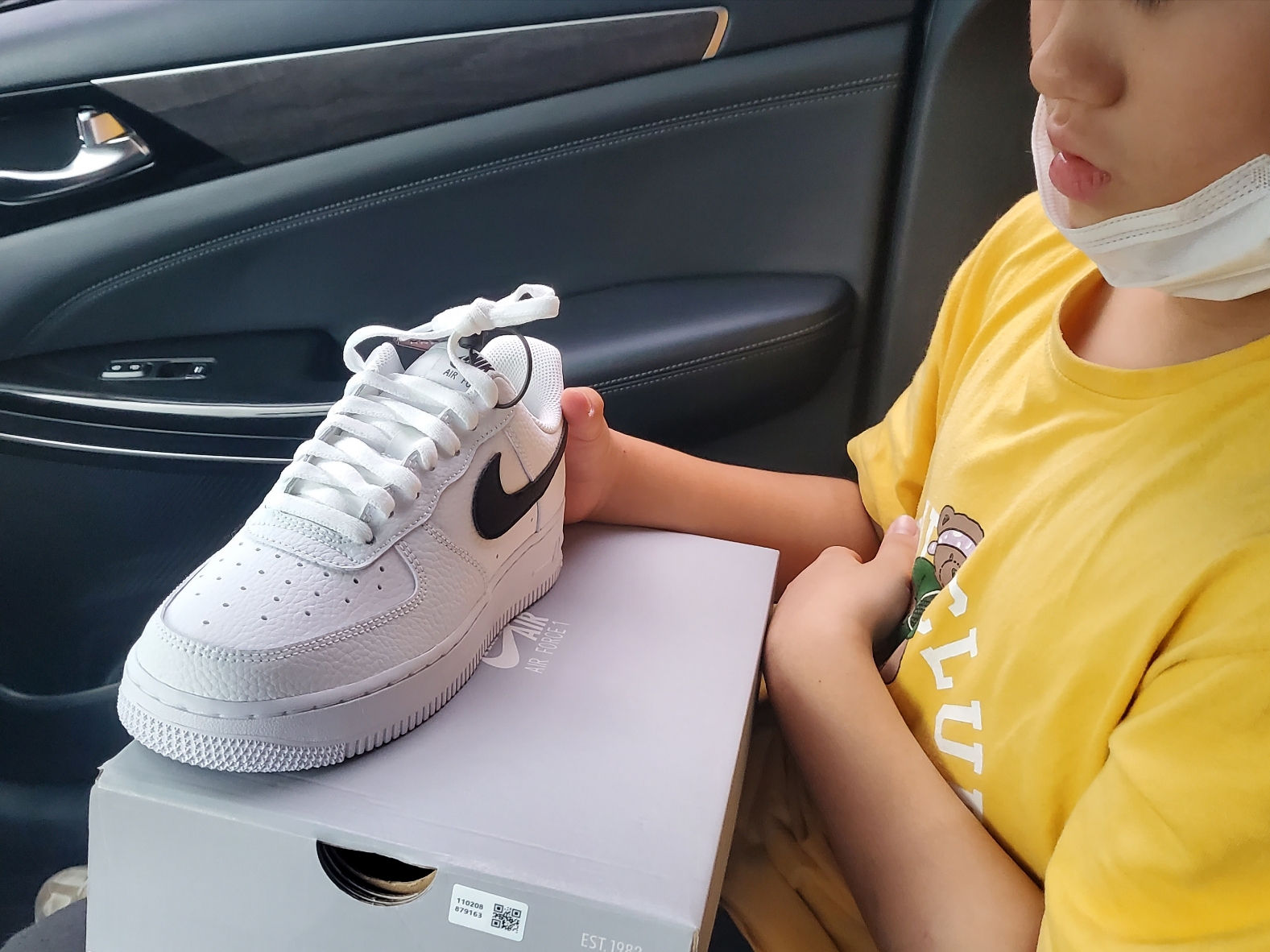 Nike Air Force 1 '07 White Black 착용 스타일