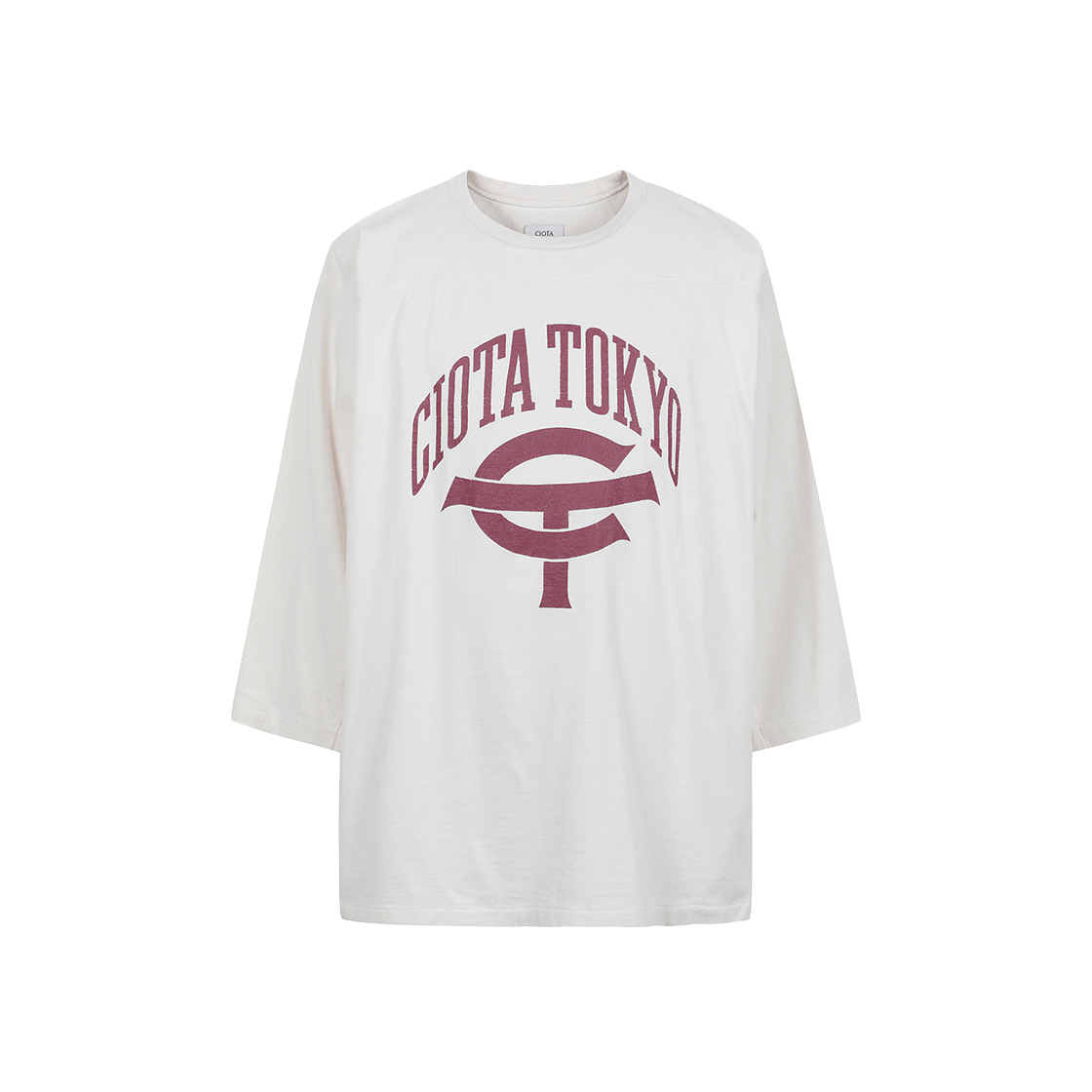 시오타 풋볼 3/4 슬리브 티셔츠 오프 - 24FW(Ciota Football 3/4 Sleeve T-Shirts Off - 24FW)