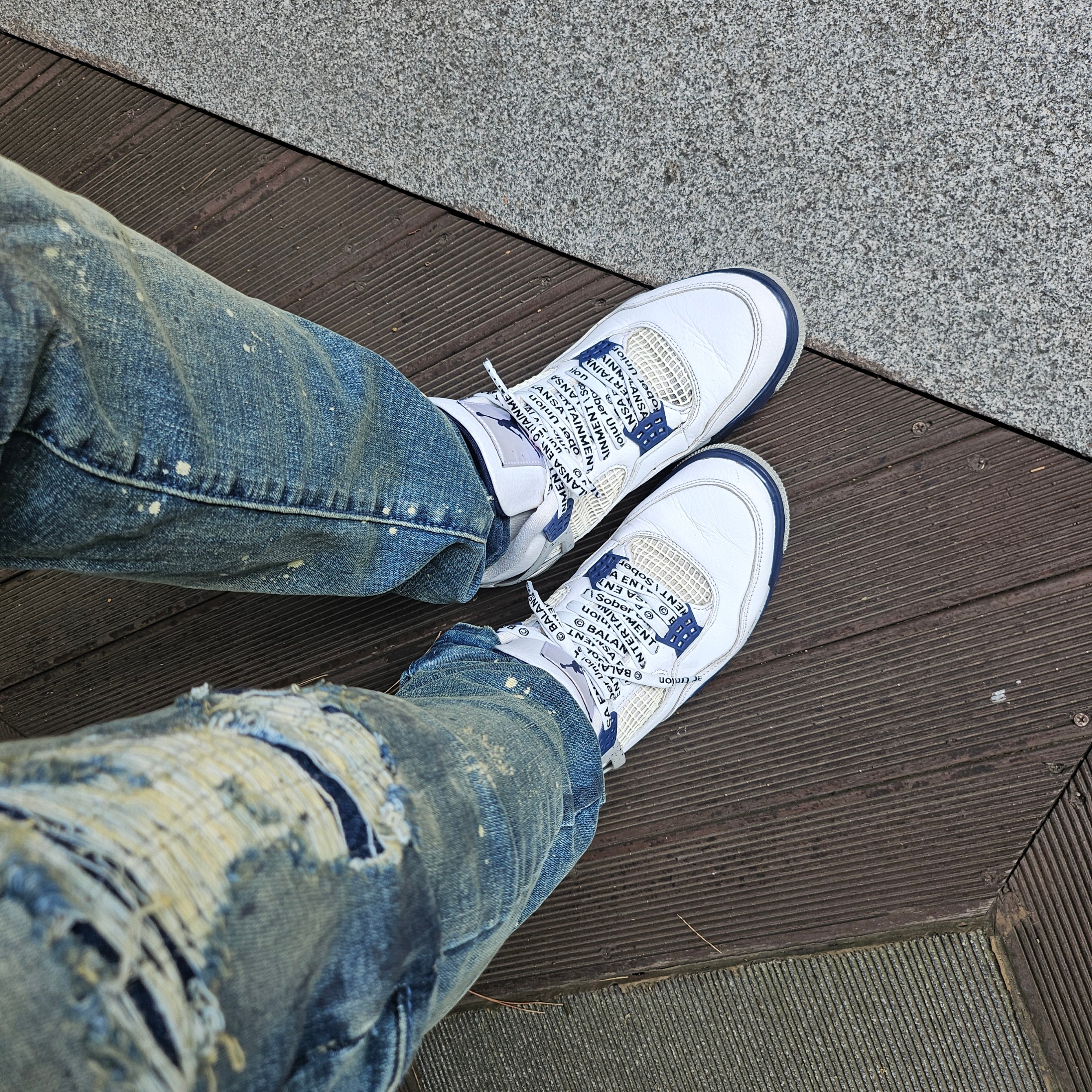Jordan 4 Retro Midnight Navy 착용 스타일