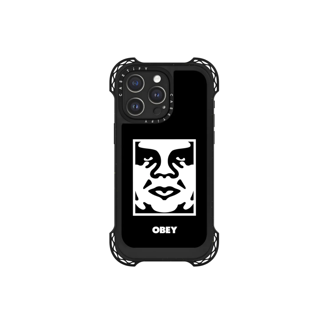 Casetify x Obey iPhone Magsafe Icon Face Ultra Bounce Case Black 상세 이미지 1