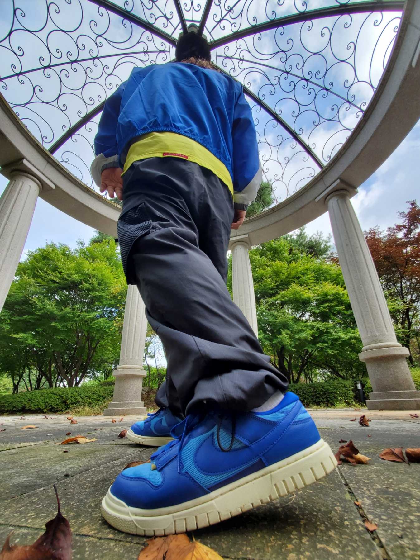 Nike Air Dunk Jumbo University Blue 착용 스타일 - 2