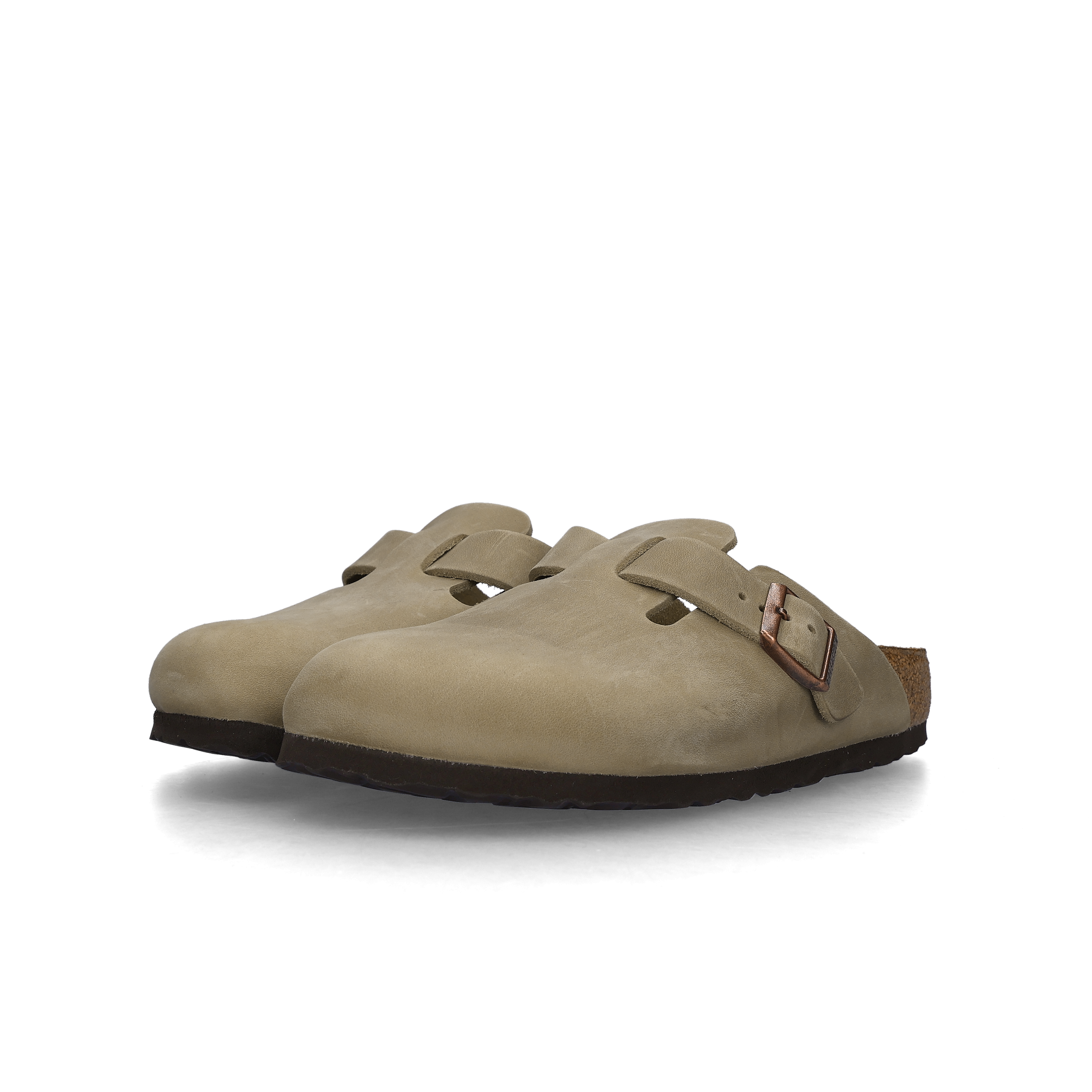 Birkenstock Boston Oiled Leather Tobacco Brown - Narrow
