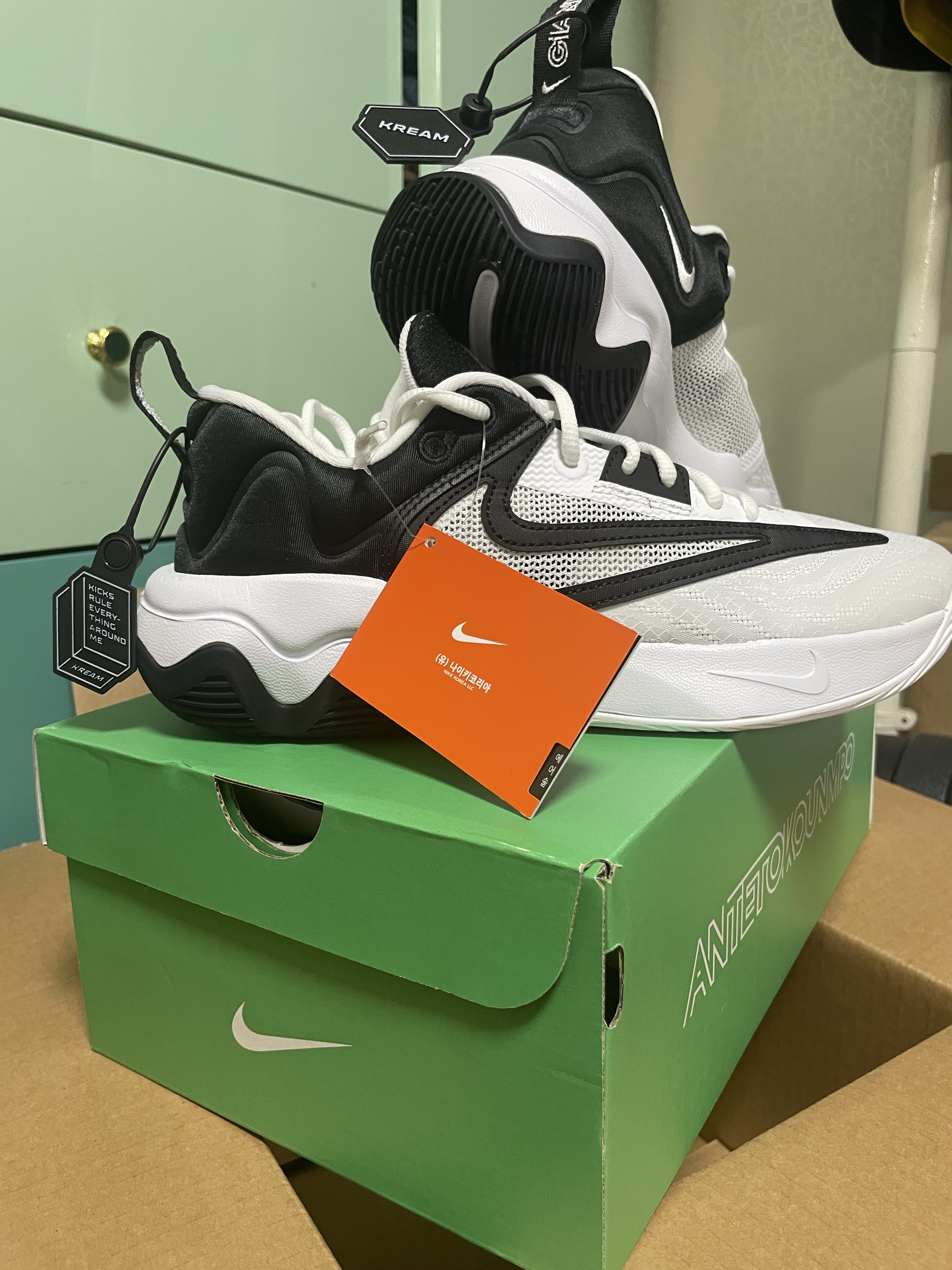 Nike Giannis Immortality 3 EP White Black 착용 스타일