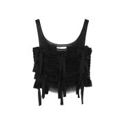 Caroline Hu Women Tulle Bowknot Top Black  -24FW