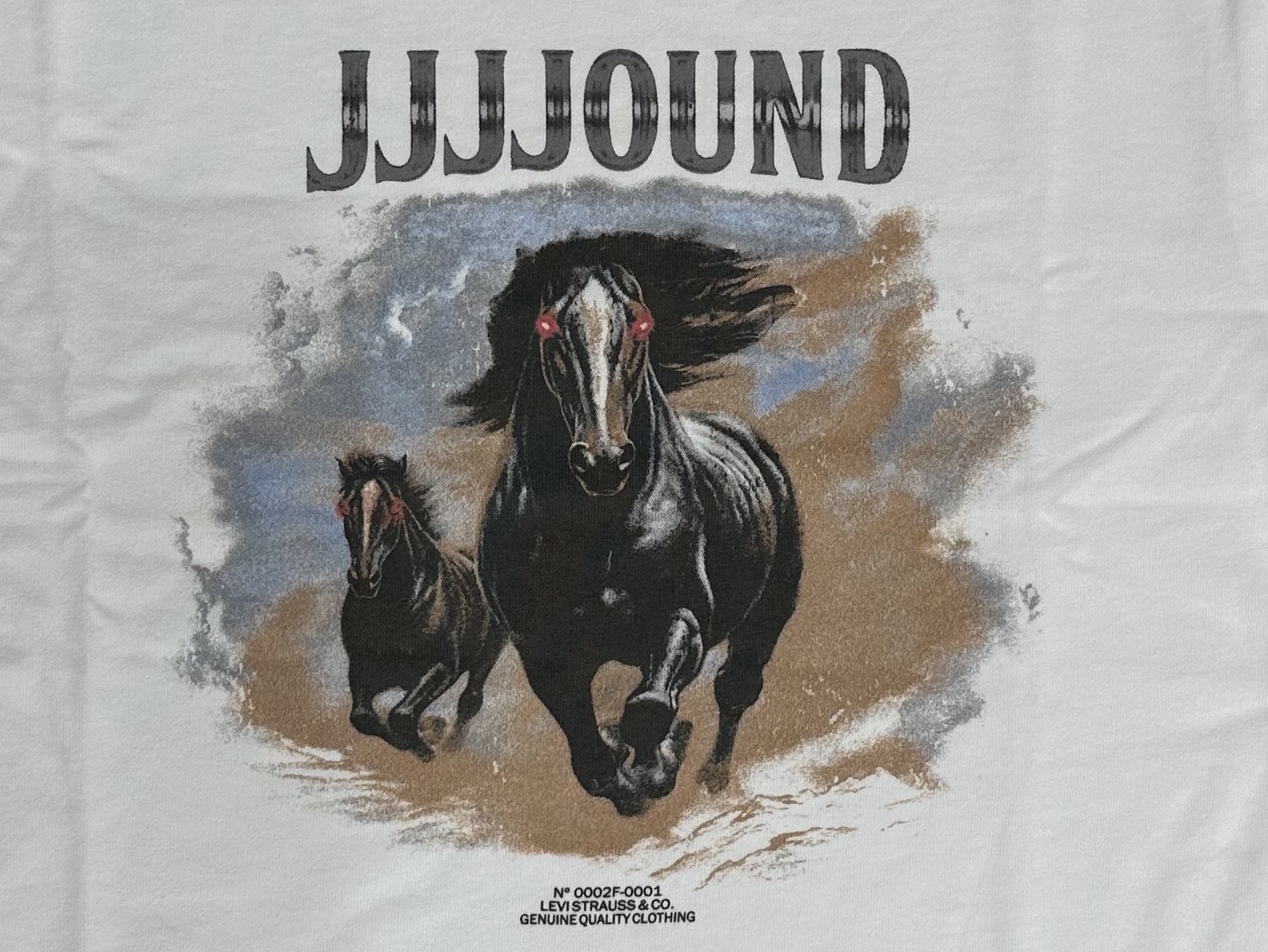 Levi's x JJJJound Graphic T-Shirt White 착용 스타일 - 1