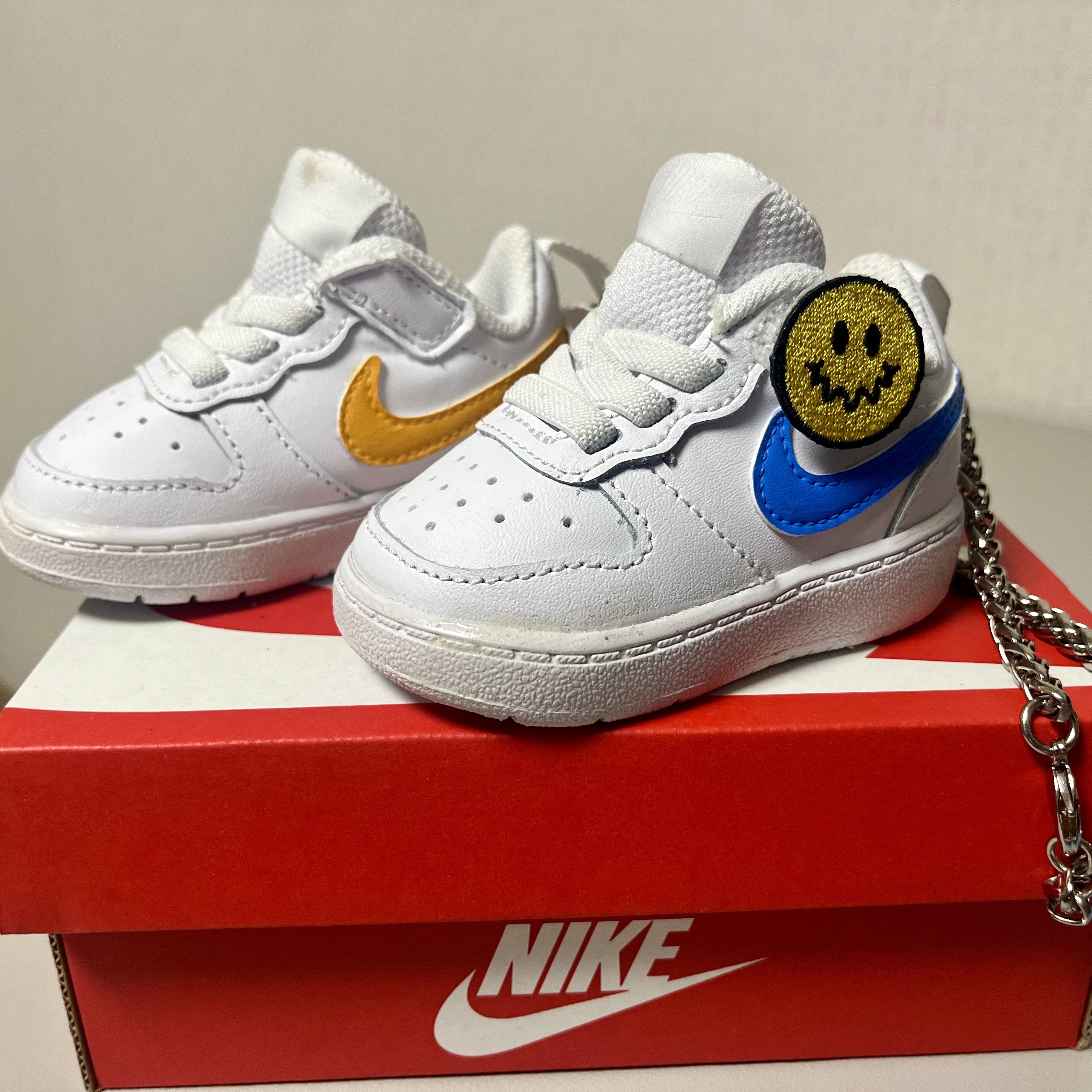 (TD) Nike Court Borough Low 2 White Black 착용 스타일 - 2