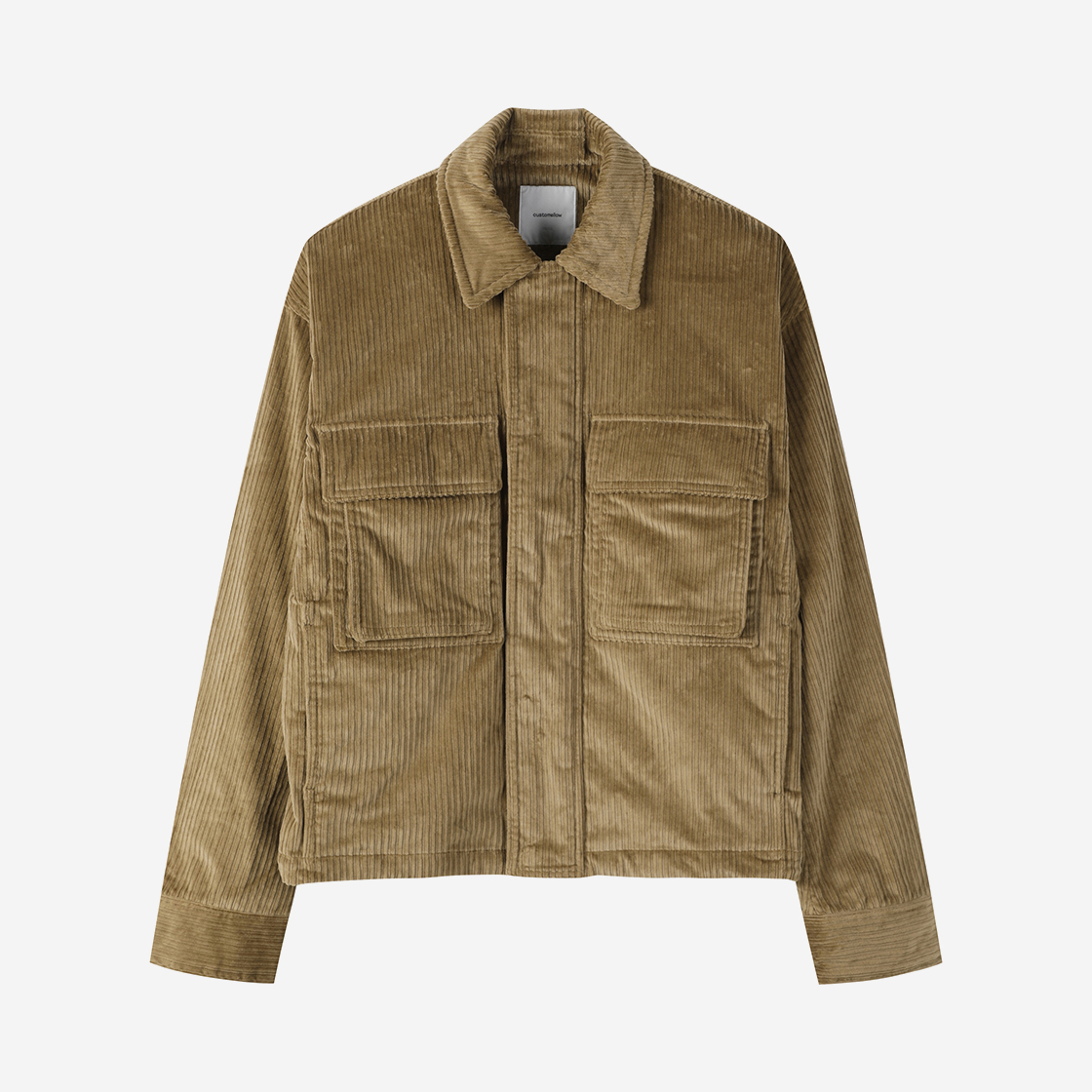 커스텀멜로우 코듀로이 블루종 베이지