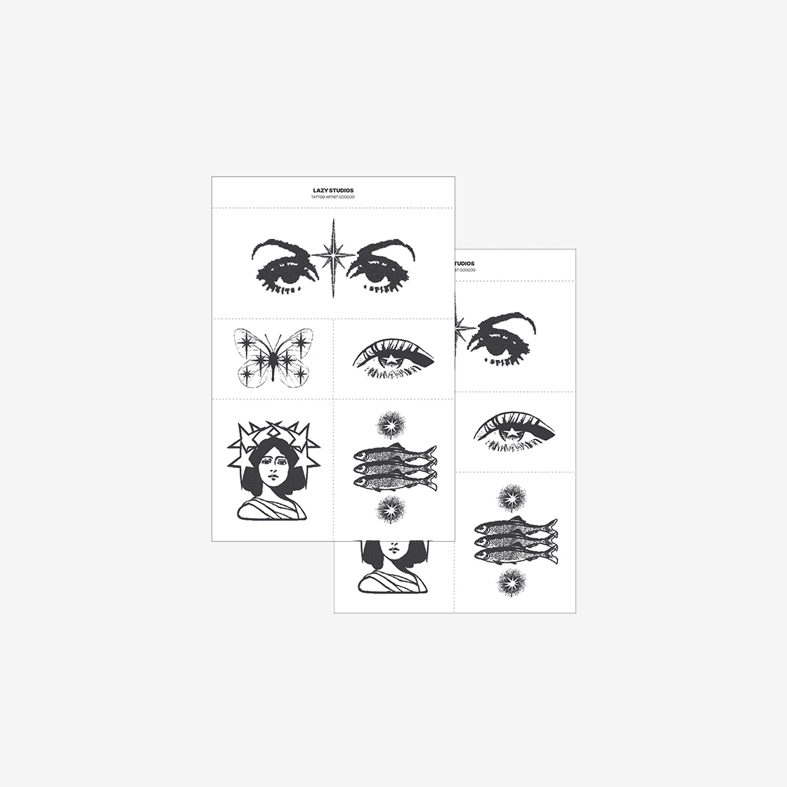 레이지스튜디오 구구 01 템포러리 타투 2P | LAZY STUDIOS | KREAM Lazy Studios Googoo 01 Temporary Tattoo 2P
