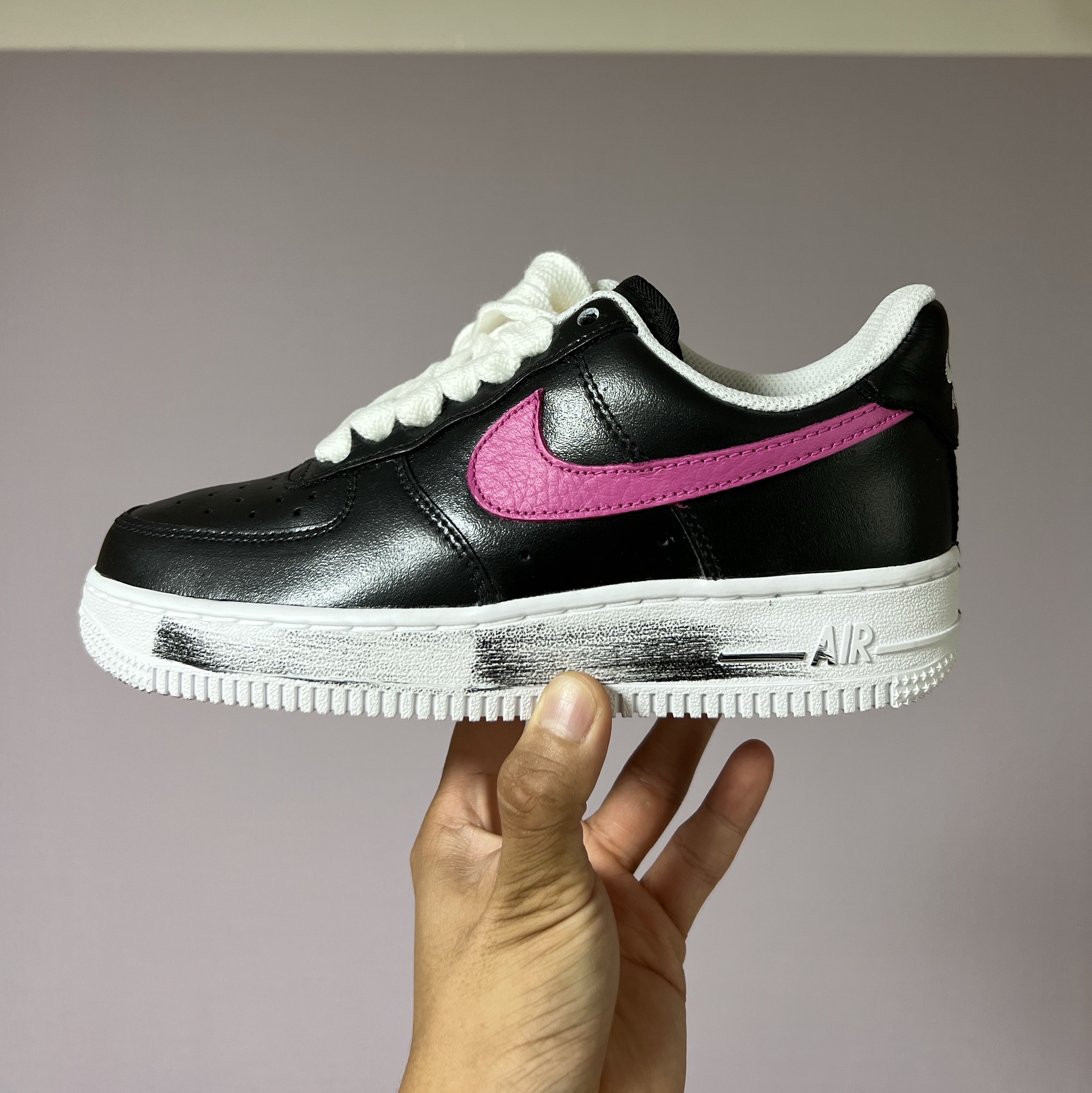 Nike x Peaceminusone Air Force 1 Low Para-Noise 3.0 Black and Multicolor 착용 스타일