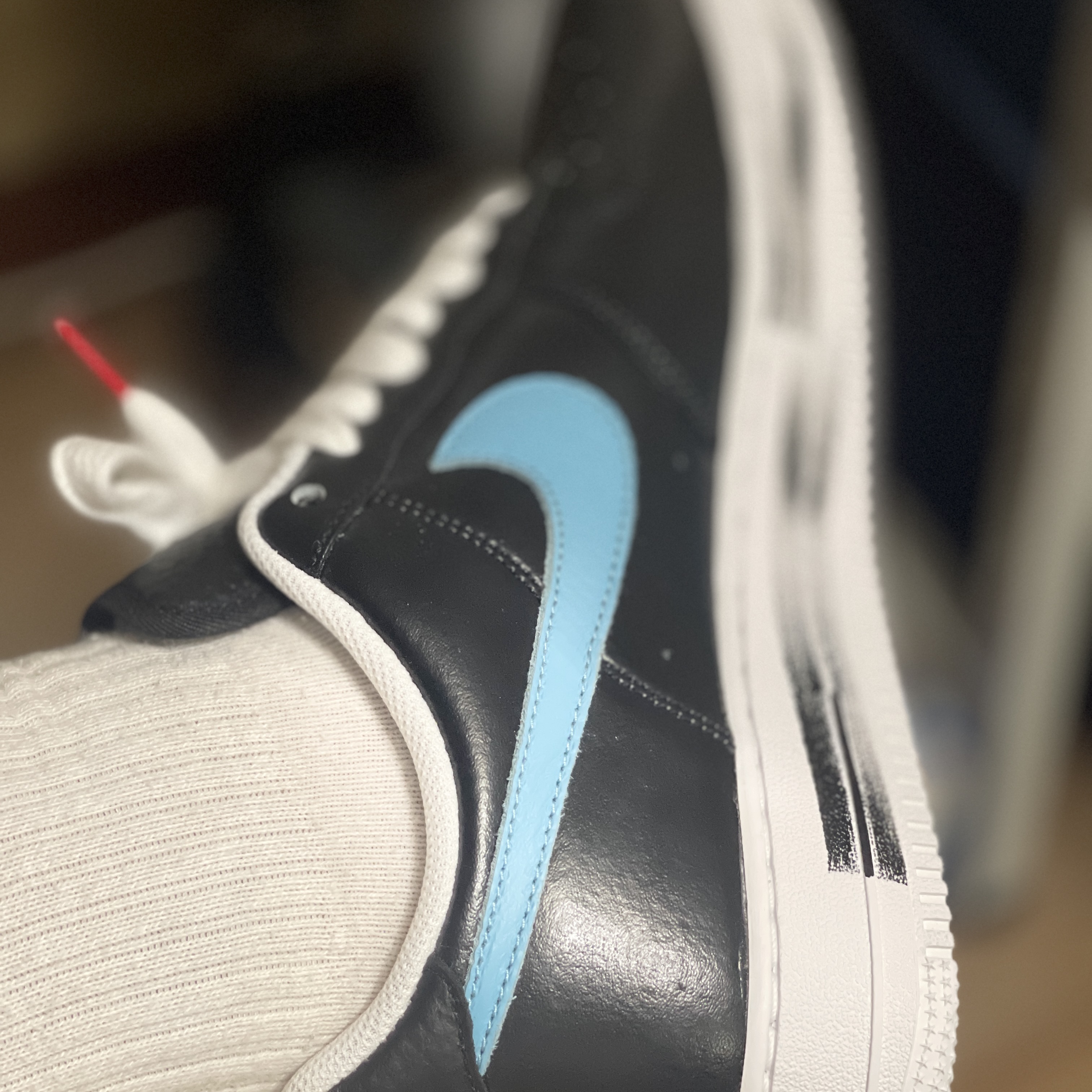 Nike x Peaceminusone Air Force 1 Low Para-Noise 3.0 Black and Multicolor 착용 스타일 - 3